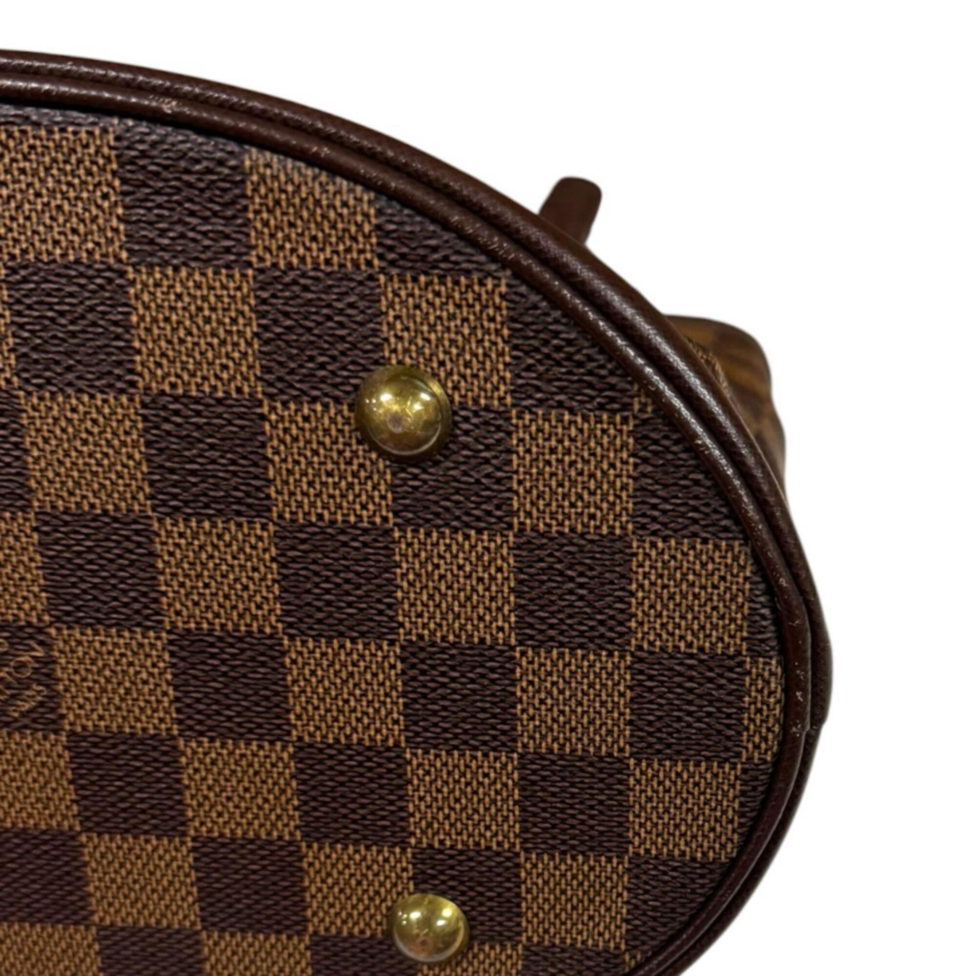 Louis Vuitton Damier Brown Damier Canvas Handbag Pouch Shoulder Bag (Pre-Owned)