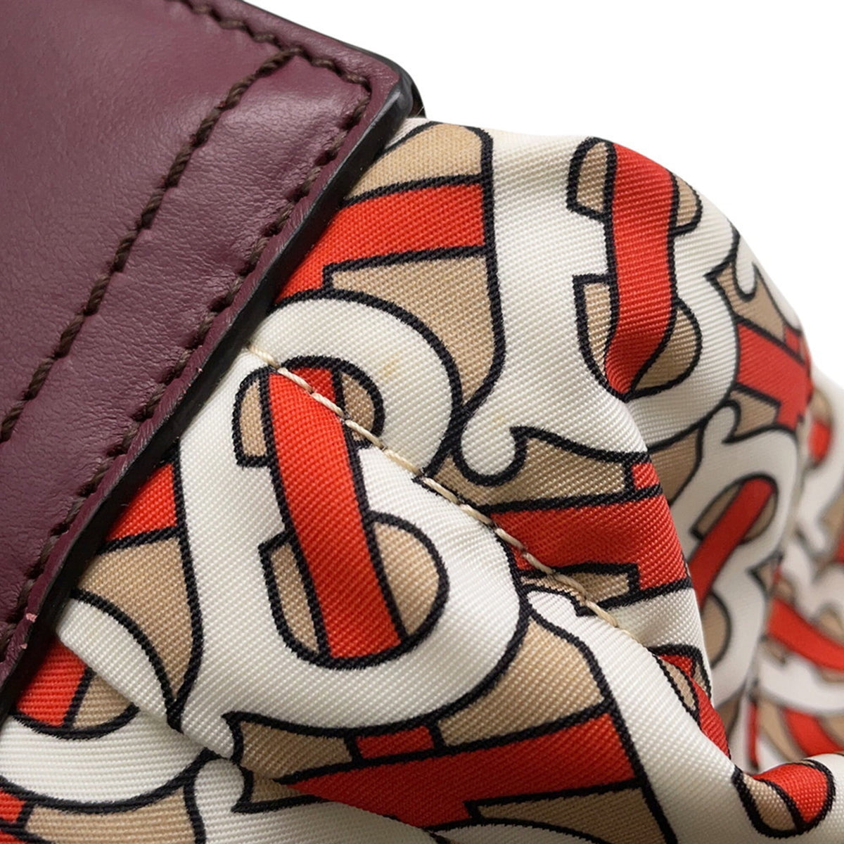 Burberry Beige Orange Nylon Sling Bag (Pre-Owned)