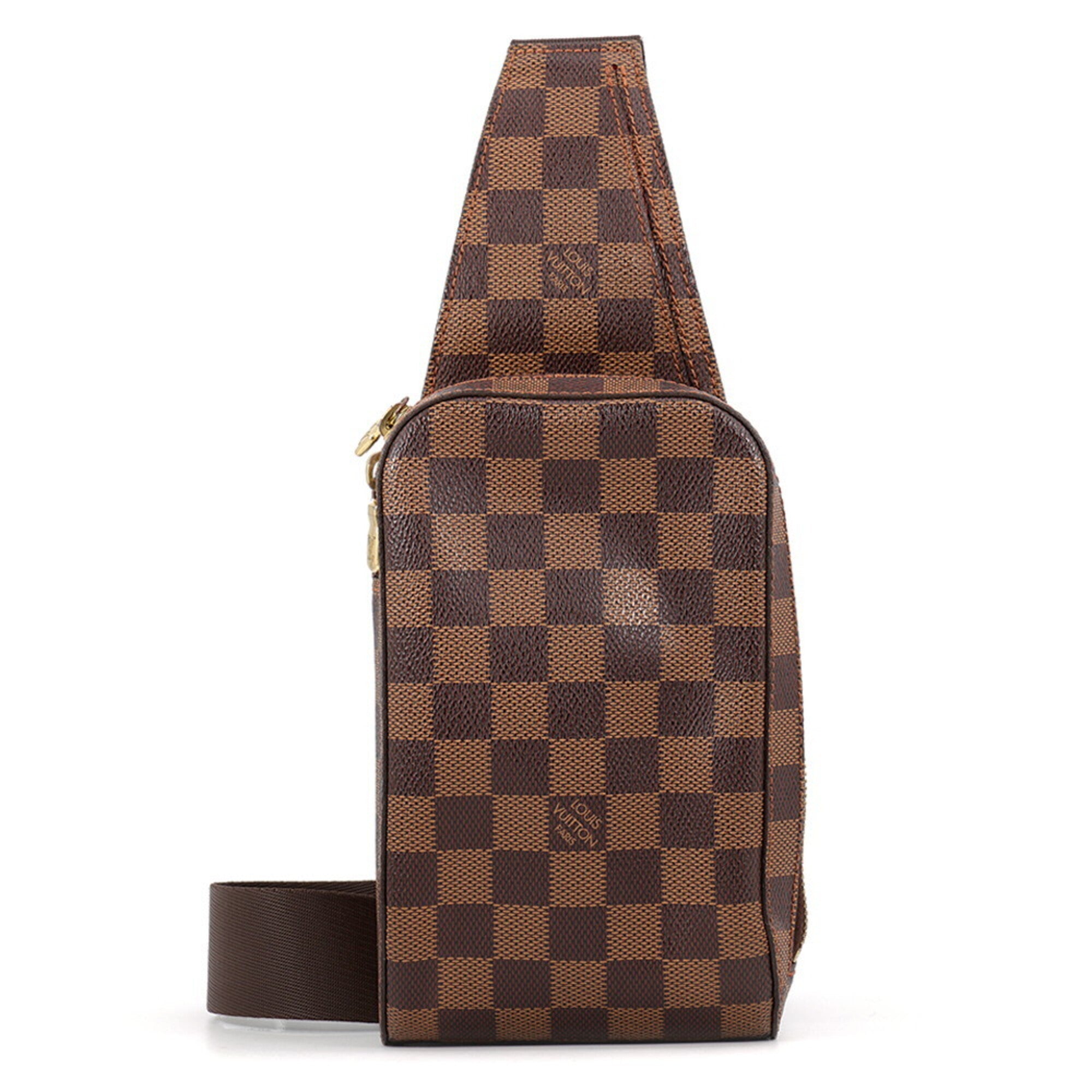 Louis Vuitton Damier Brown Damier Canvas Ebene Damier Canvas Handbag Shoulder Bag Sling Bag (Pre-Owned)