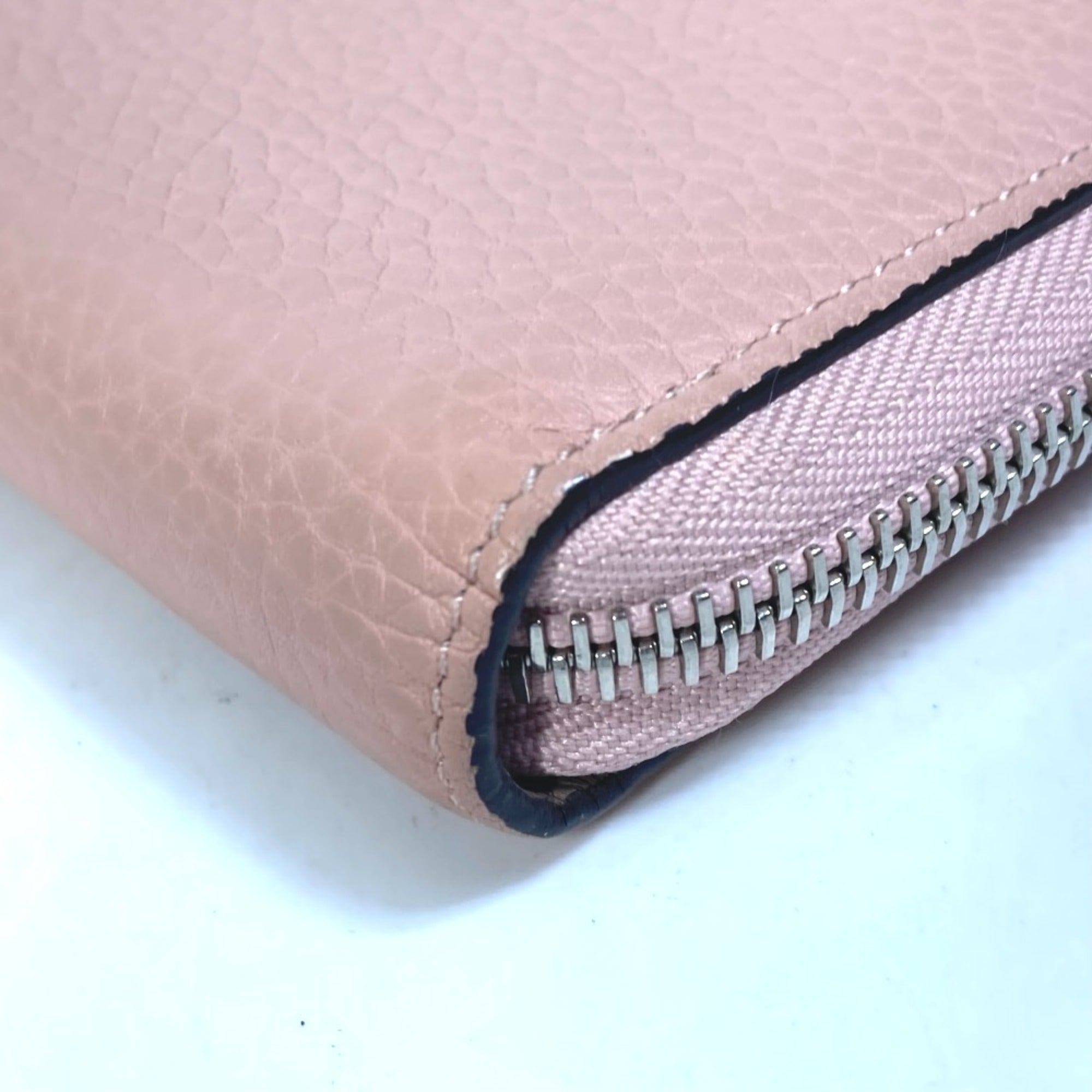 Louis Vuitton Pink Leather Long Wallet (Bi-Fold) (Pre-Owned)