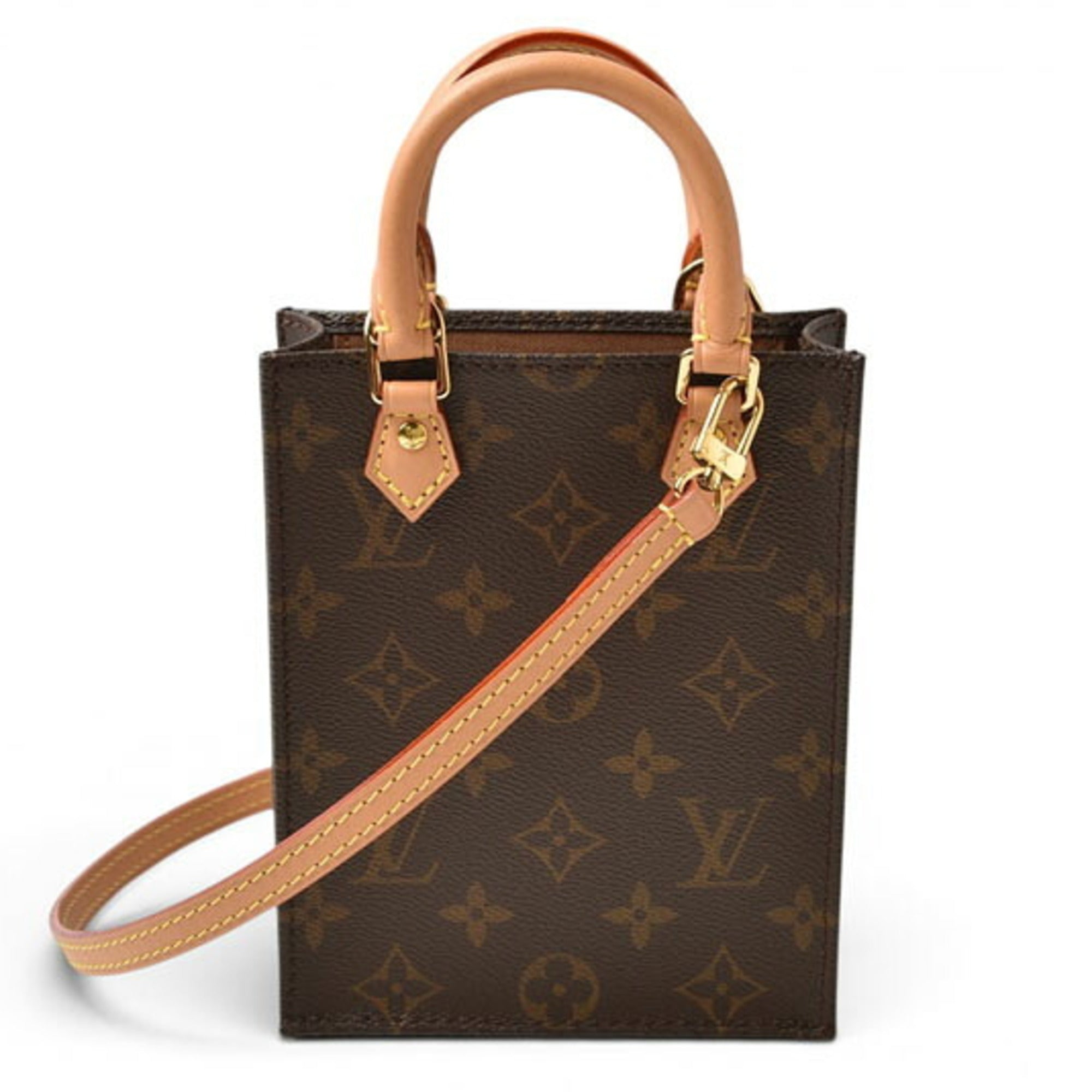 Louis Vuitton Brown Monogram Handbag Shoulder Bag (Pre-Owned)