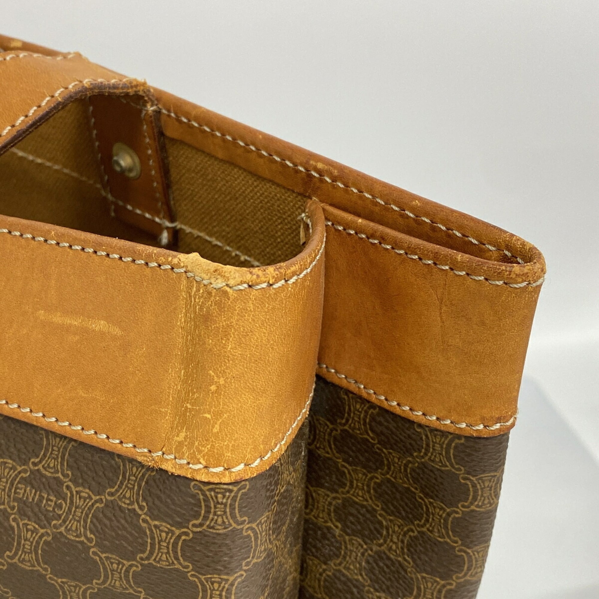 Celine Brown Pvc Tote Bag (Pre-Owned)