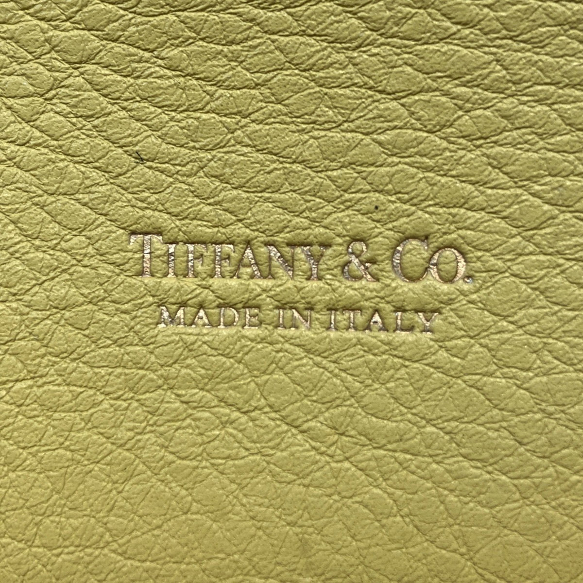 Tiffany Yellow Leather Long Wallet (Bi-Fold) (Pre-Owned)