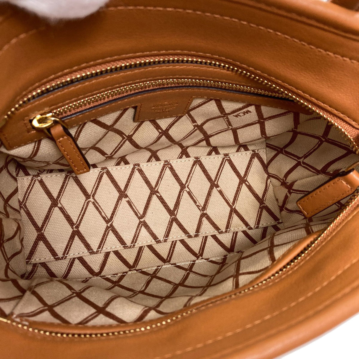 Mcm Brown Pvc Handbag (Pre-Owned)