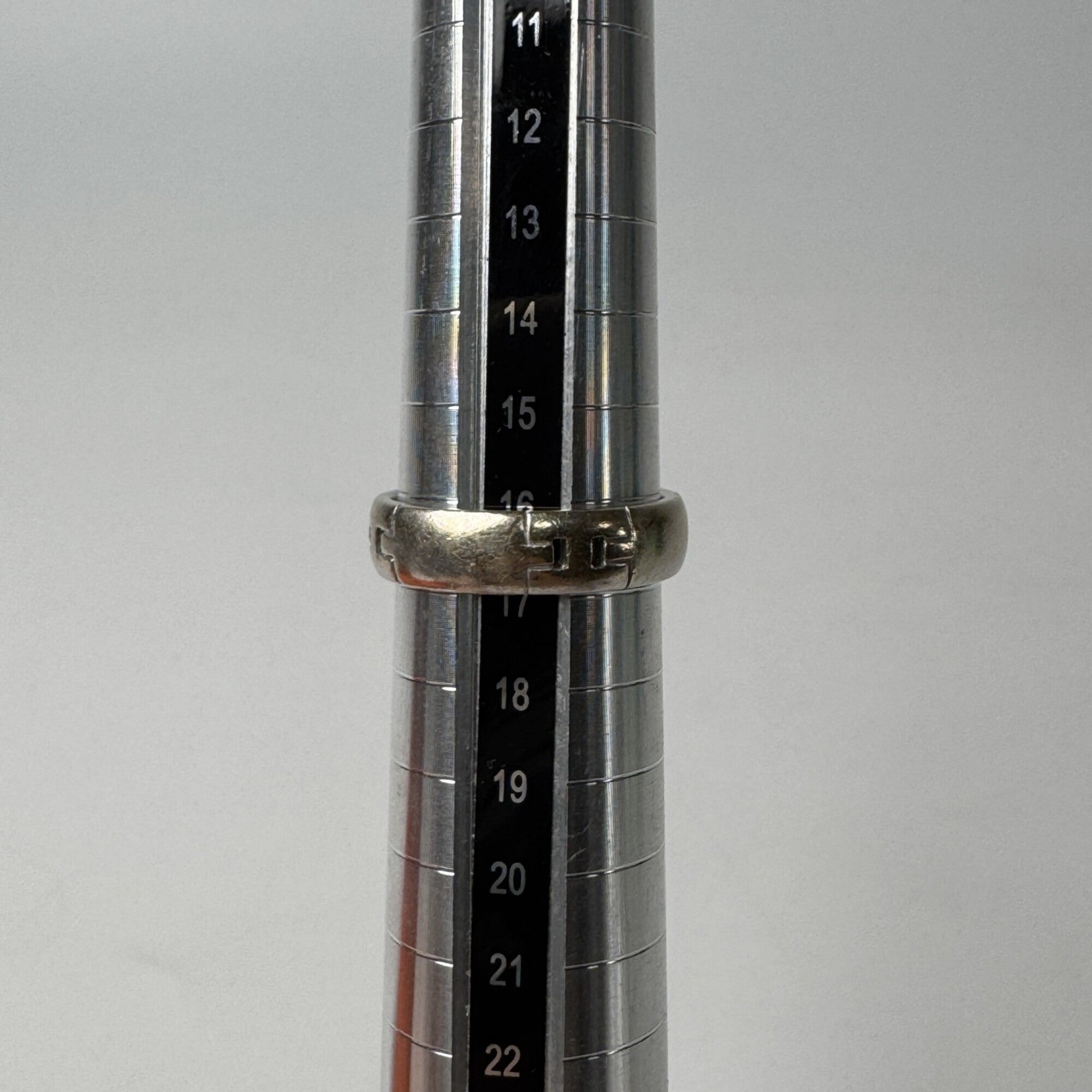 Hermes White Gold Band Ring (Pre-Owned)
