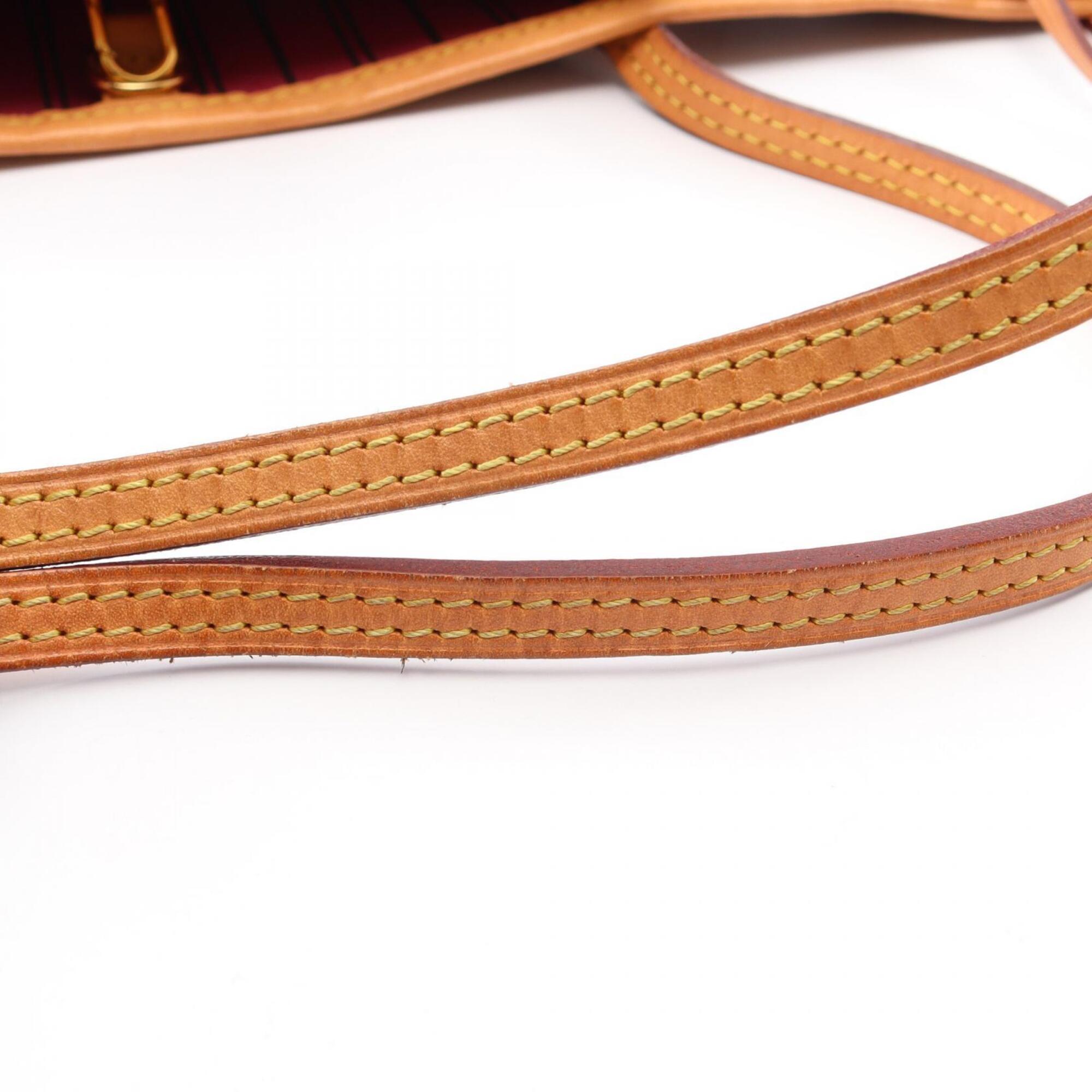 Louis Vuitton Brown Coated Canvas Pvc Monogram Leather Handbag Tote Bag (Pre-Owned)