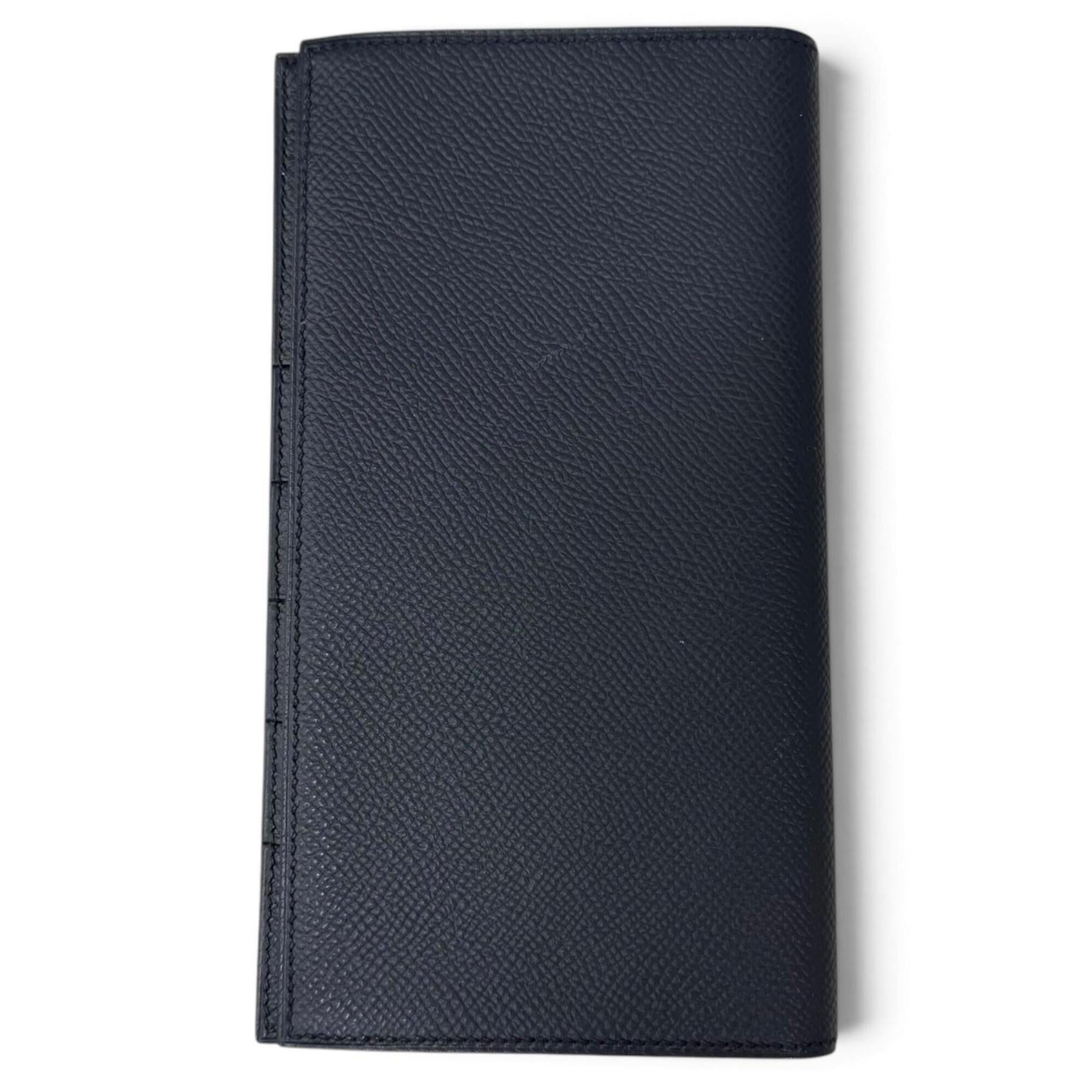 Hermes Navy Epsom Leather Wallet (Bi-Fold) (Pre-Owned)