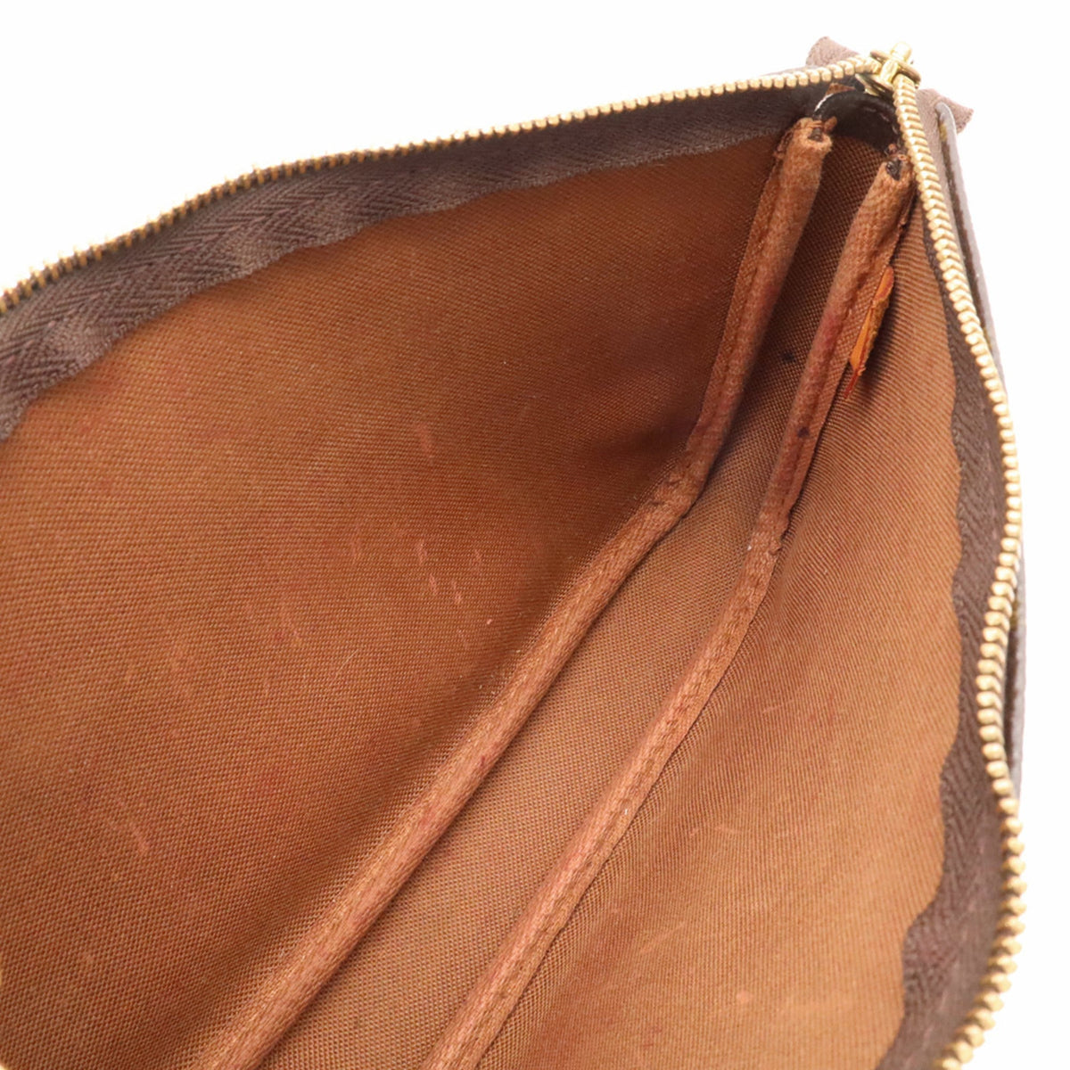 Louis Vuitton Brown Monogram Canvas Pvc Handbag Pochette Pouch (Pre-Owned)