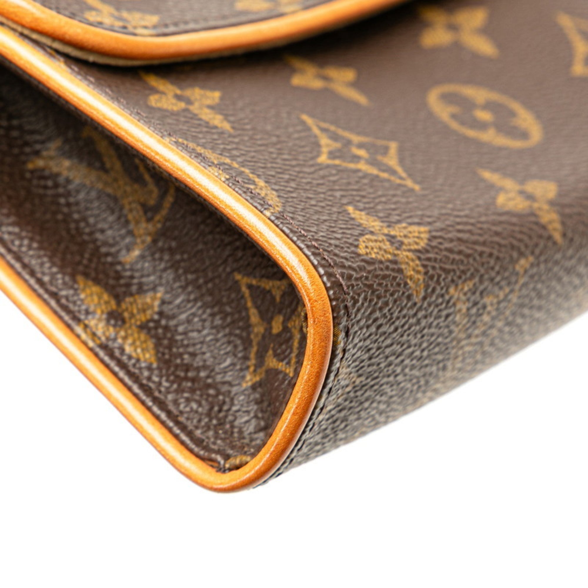 Louis Vuitton Brown Pvc Leather Pochette Sling Bag (Pre-Owned)
