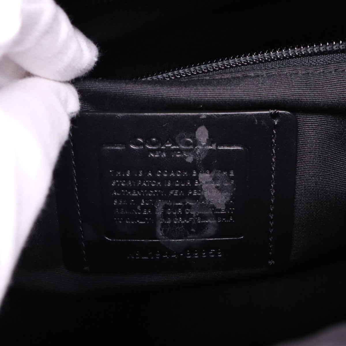 Coach Beige Black Canvas Leather Backpack (Pre-Owned)