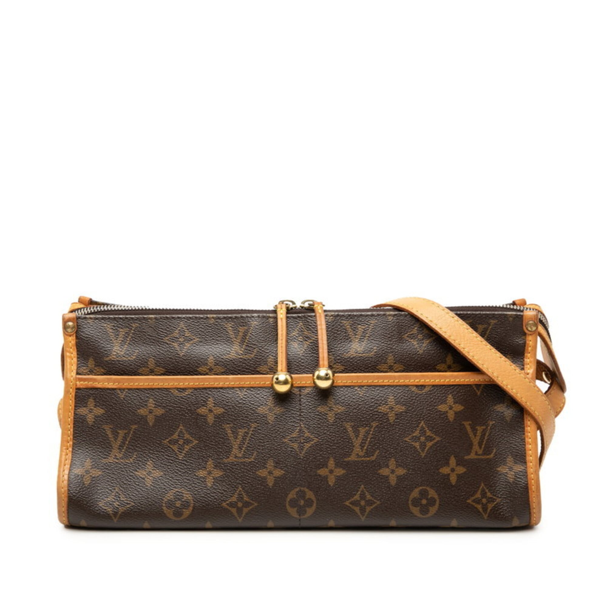 Louis Vuitton Brown Pvc Leather Shoulder Bag (Pre-Owned)