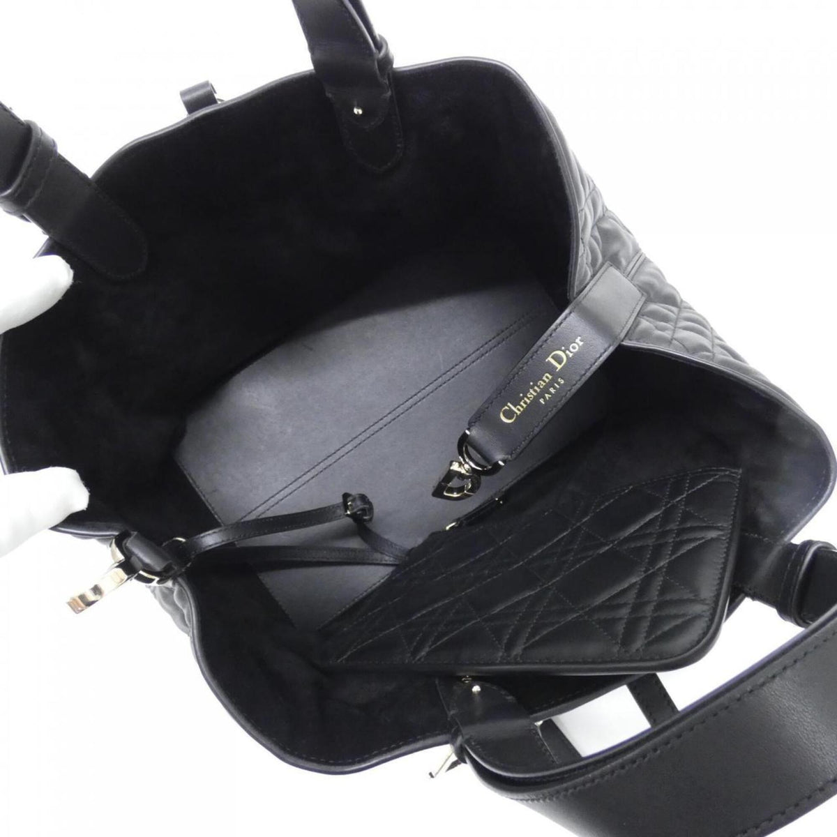 Christian Dior Black Leather Handbag (Pre-Owned)