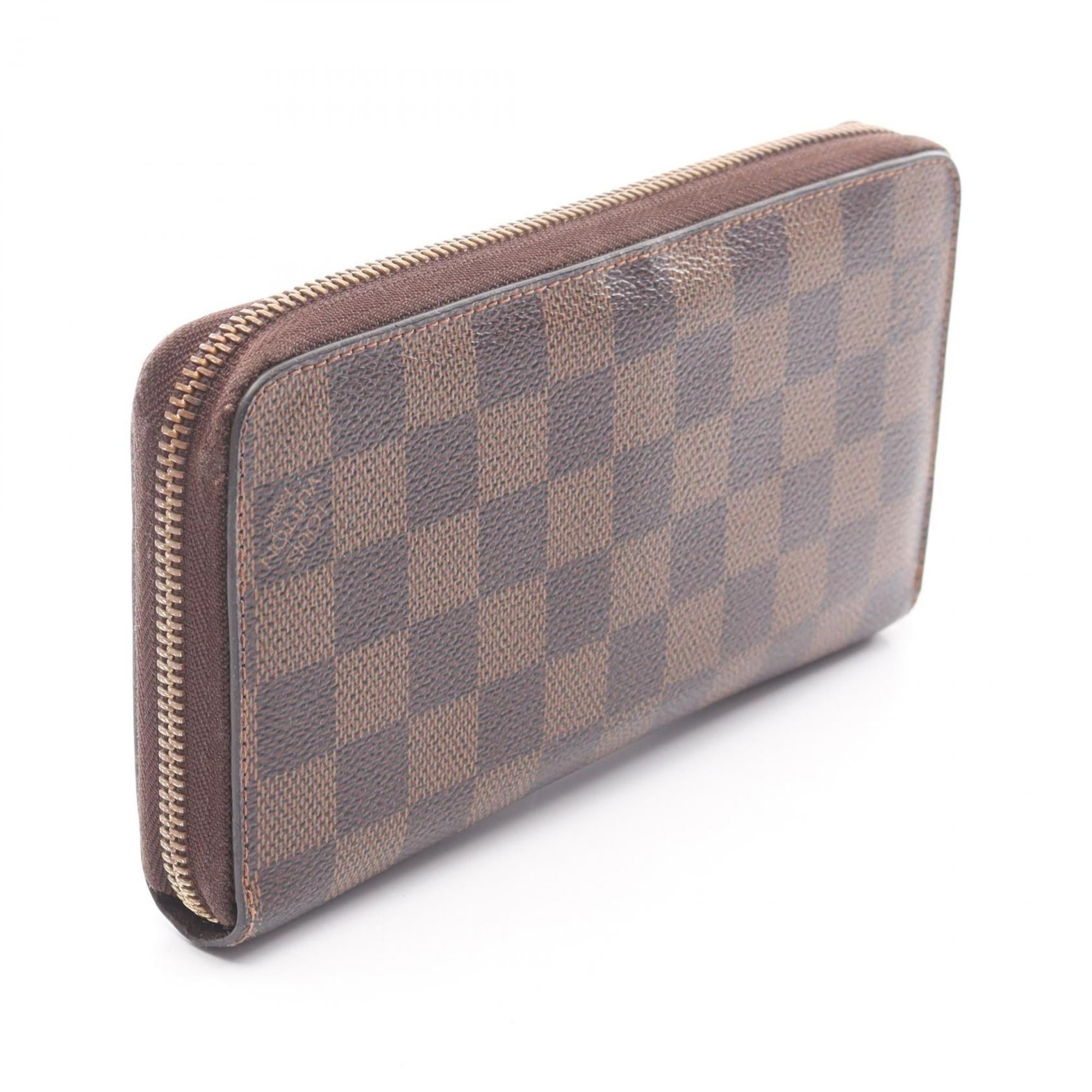 Louis Vuitton Brown Ebene Damier Canvas Pvc Long Wallet (Bi-Fold) (Pre-Owned)