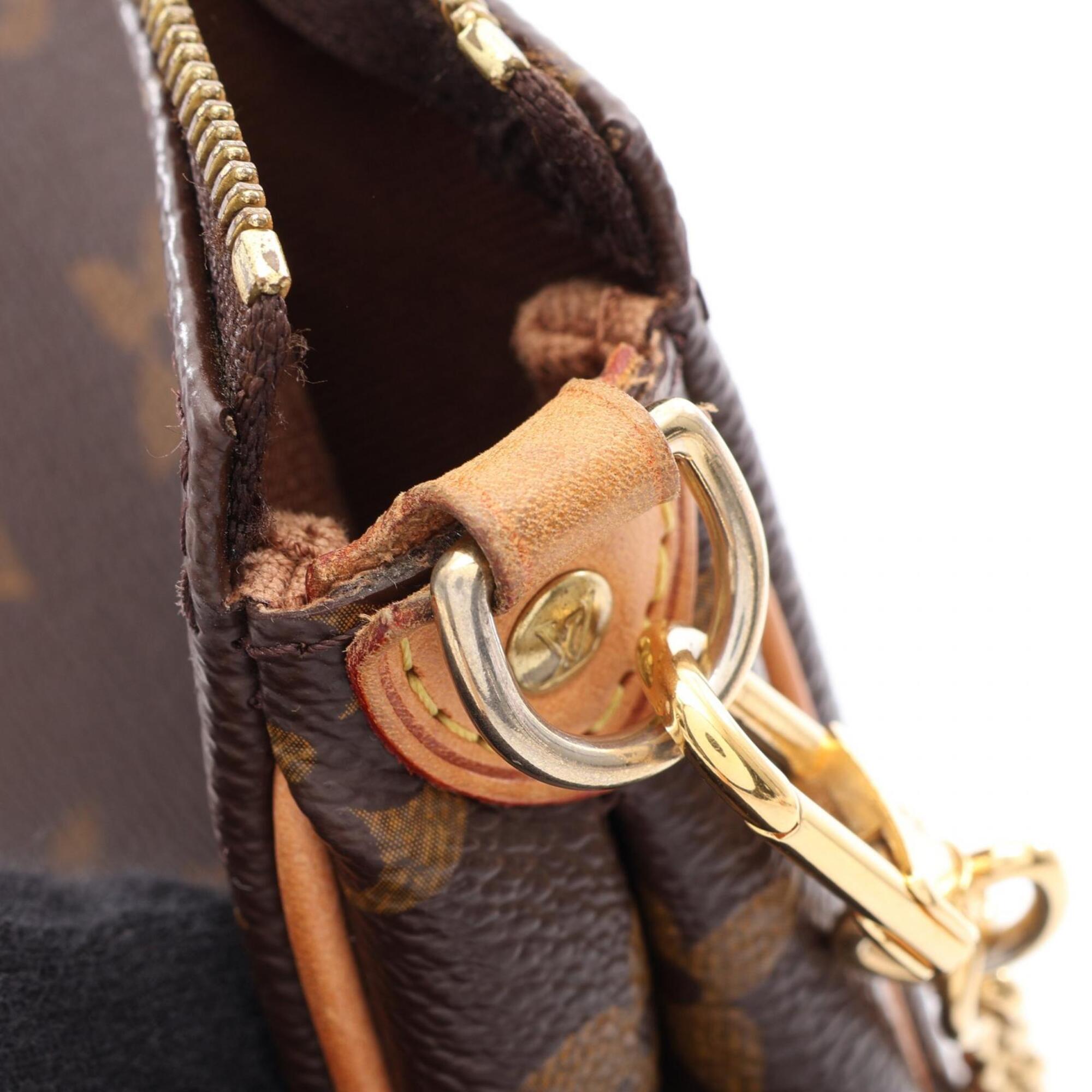 Louis Vuitton Brown Monogram Coated Canvas Leather Monogram Handbag Shoulder Bag (Pre-Owned)