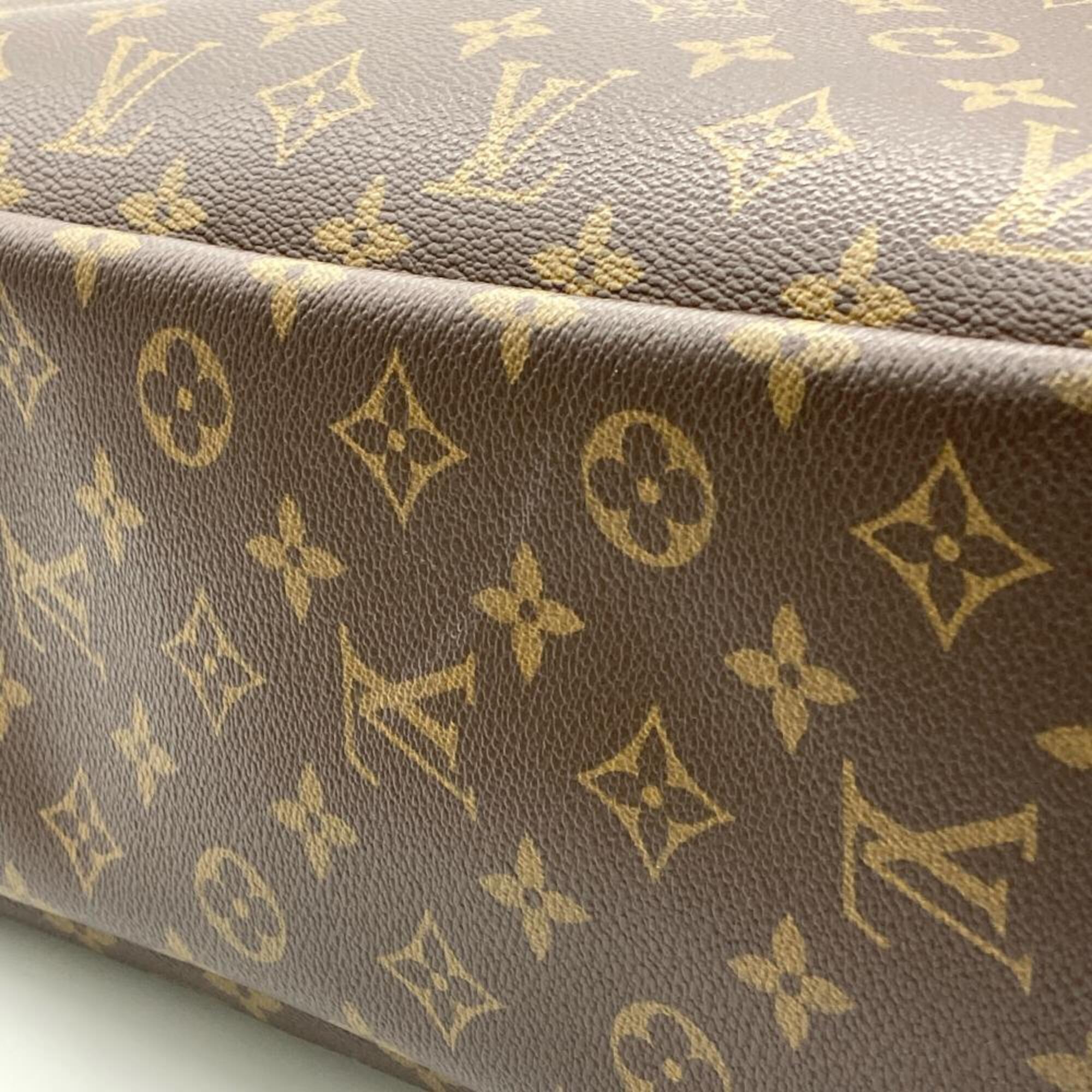 Louis Vuitton Brown Monogram Canvas Handbag (Pre-Owned)