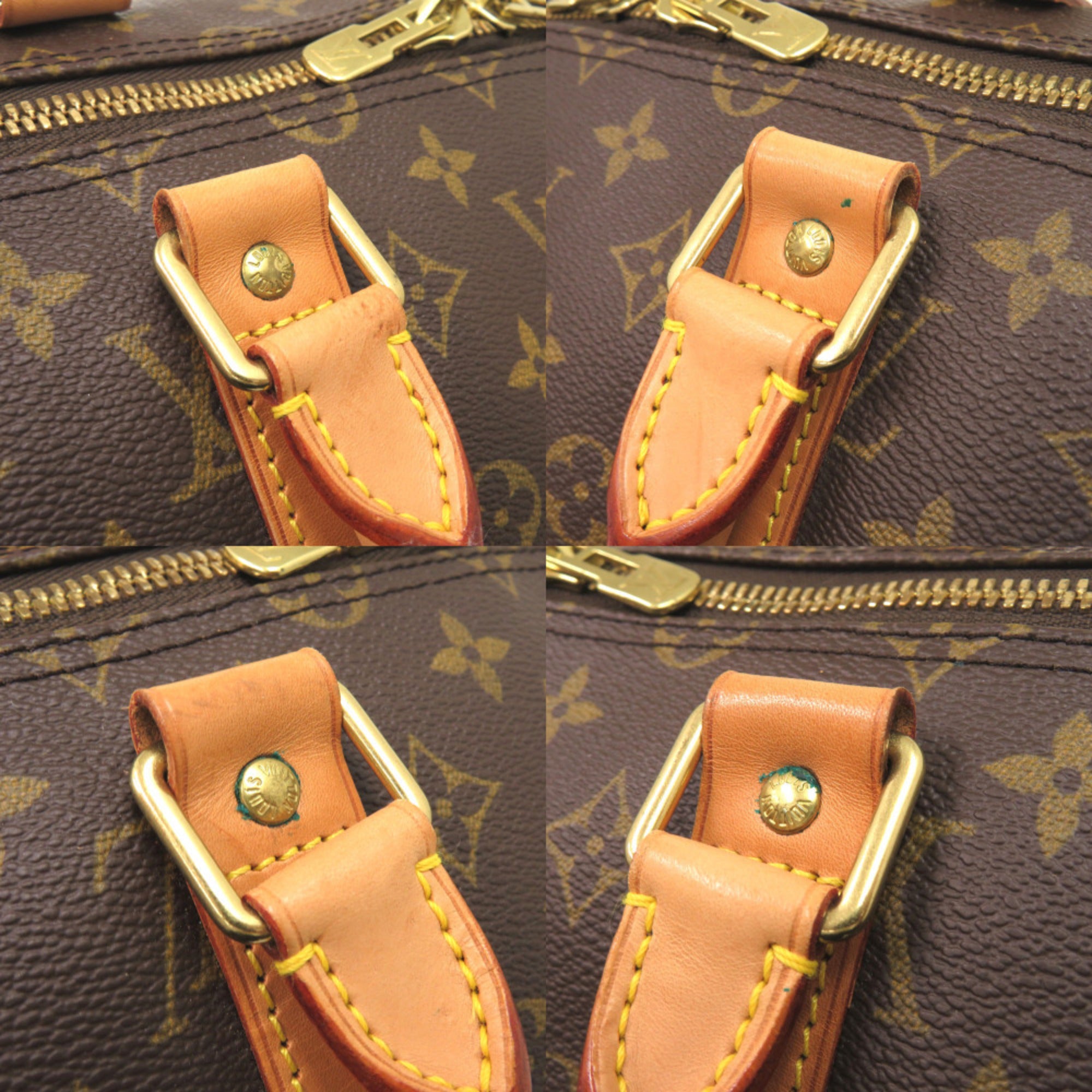 Louis Vuitton Brown Monogram Canvas Boston Bag (Pre-Owned)