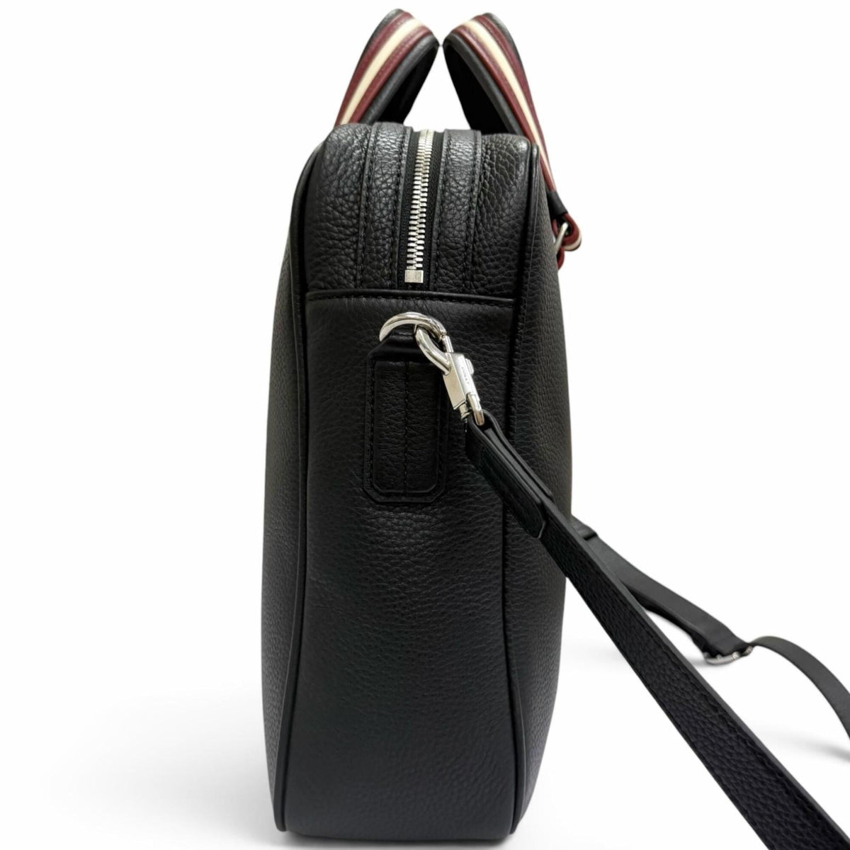 Bally Black Leather Briefcase Shoulder Bag (Pre-Owned)