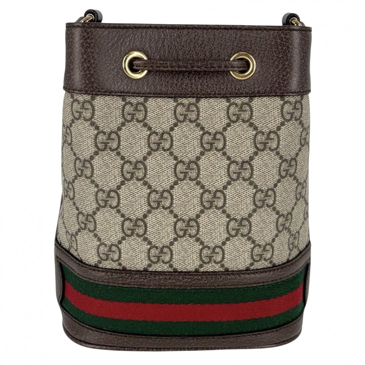 Gucci Beige Gg Supreme Canvas Shoulder Bag (Pre-Owned)