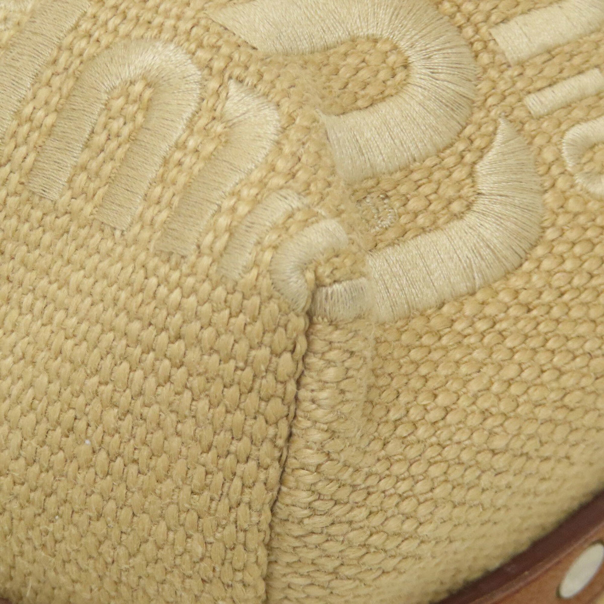 Miu Miu Brown Canvas Shoulder Bag (Pre-Owned)