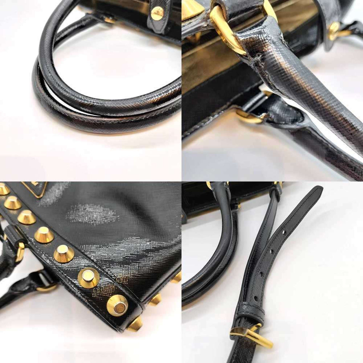 Prada Black Saffiano Handbag Tote Bag (Pre-Owned)