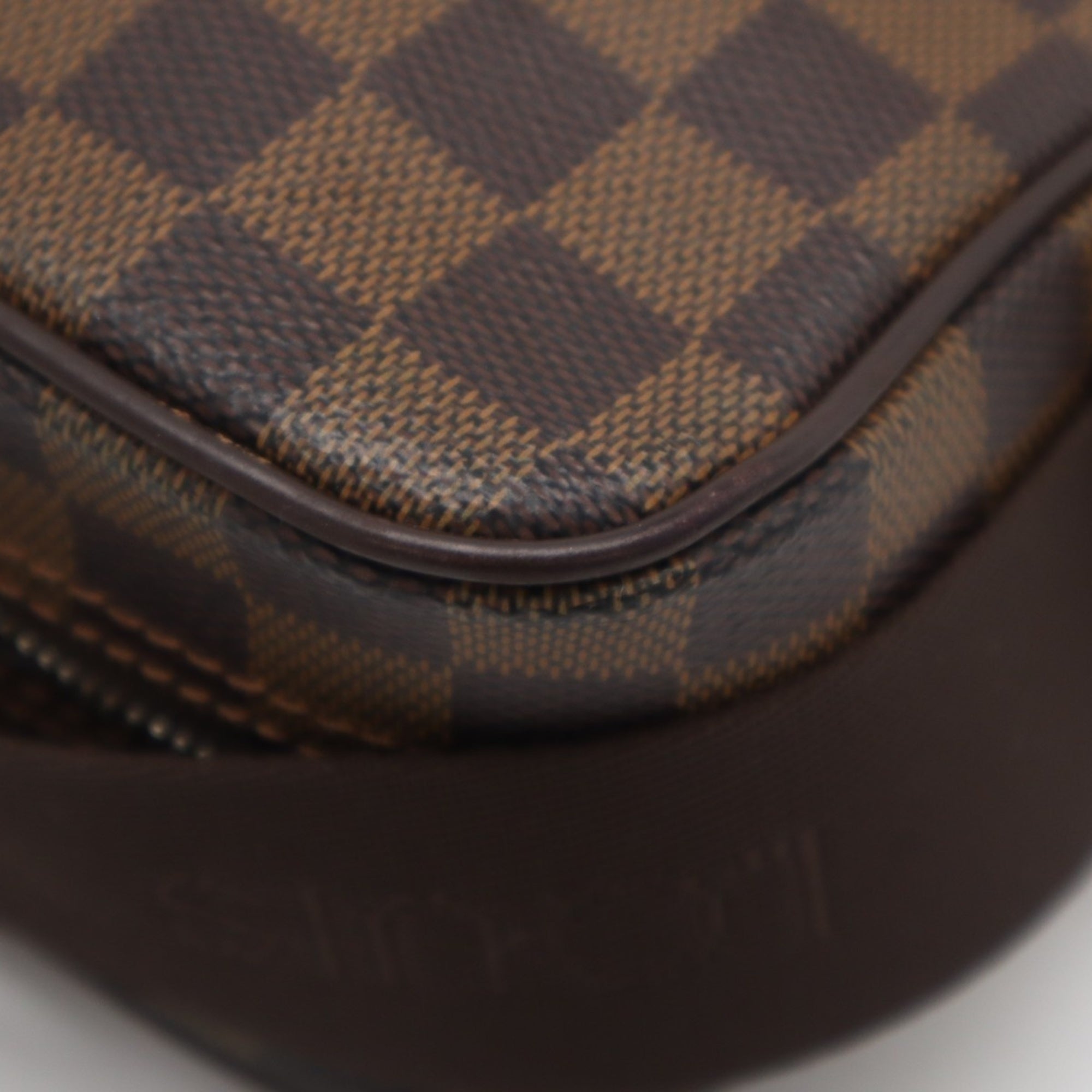Louis Vuitton Damier Brown Coated Canvas Leather Shoulder Bag (Pre-Owned)