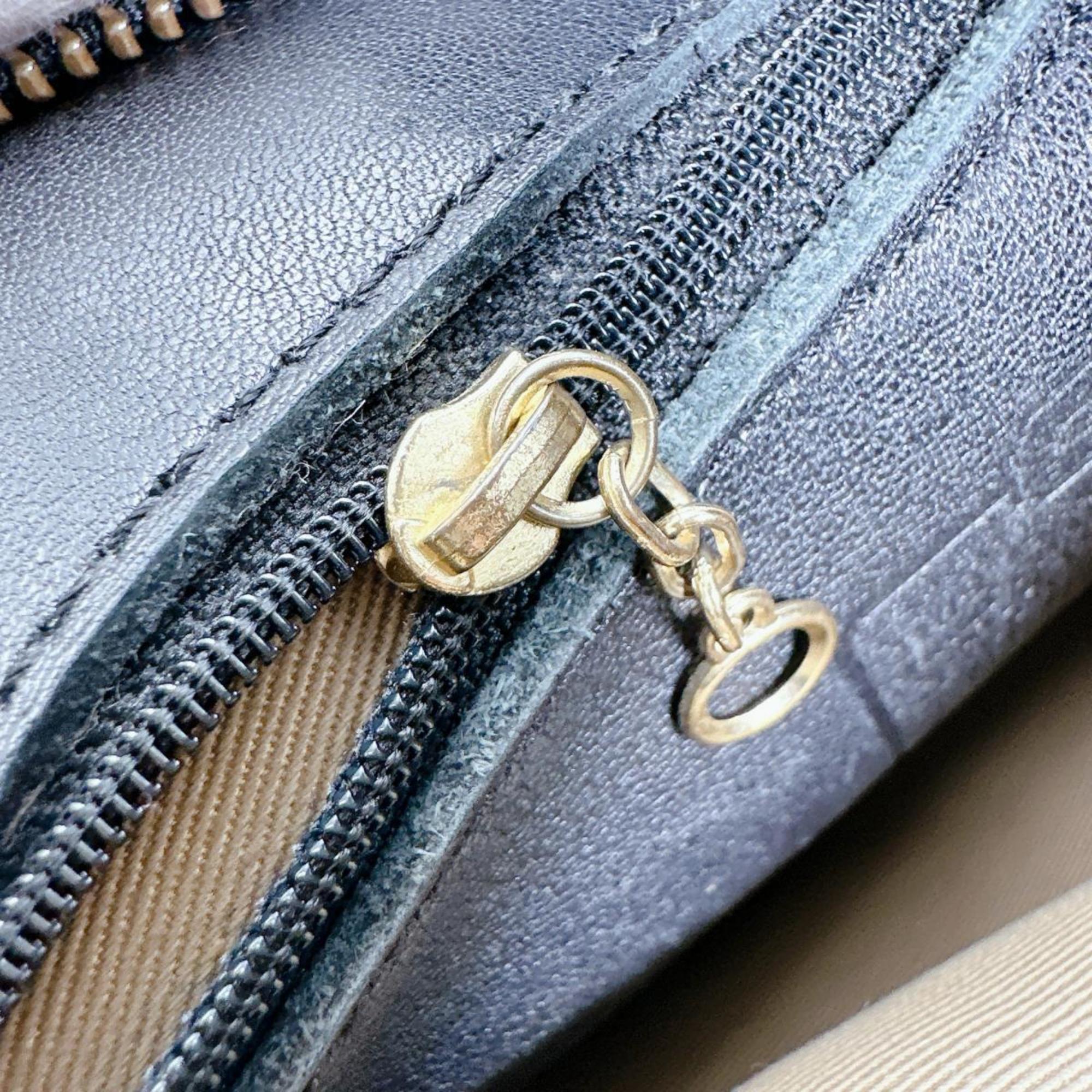 Coach Black Leather Shoulder Bag (Pre-Owned)