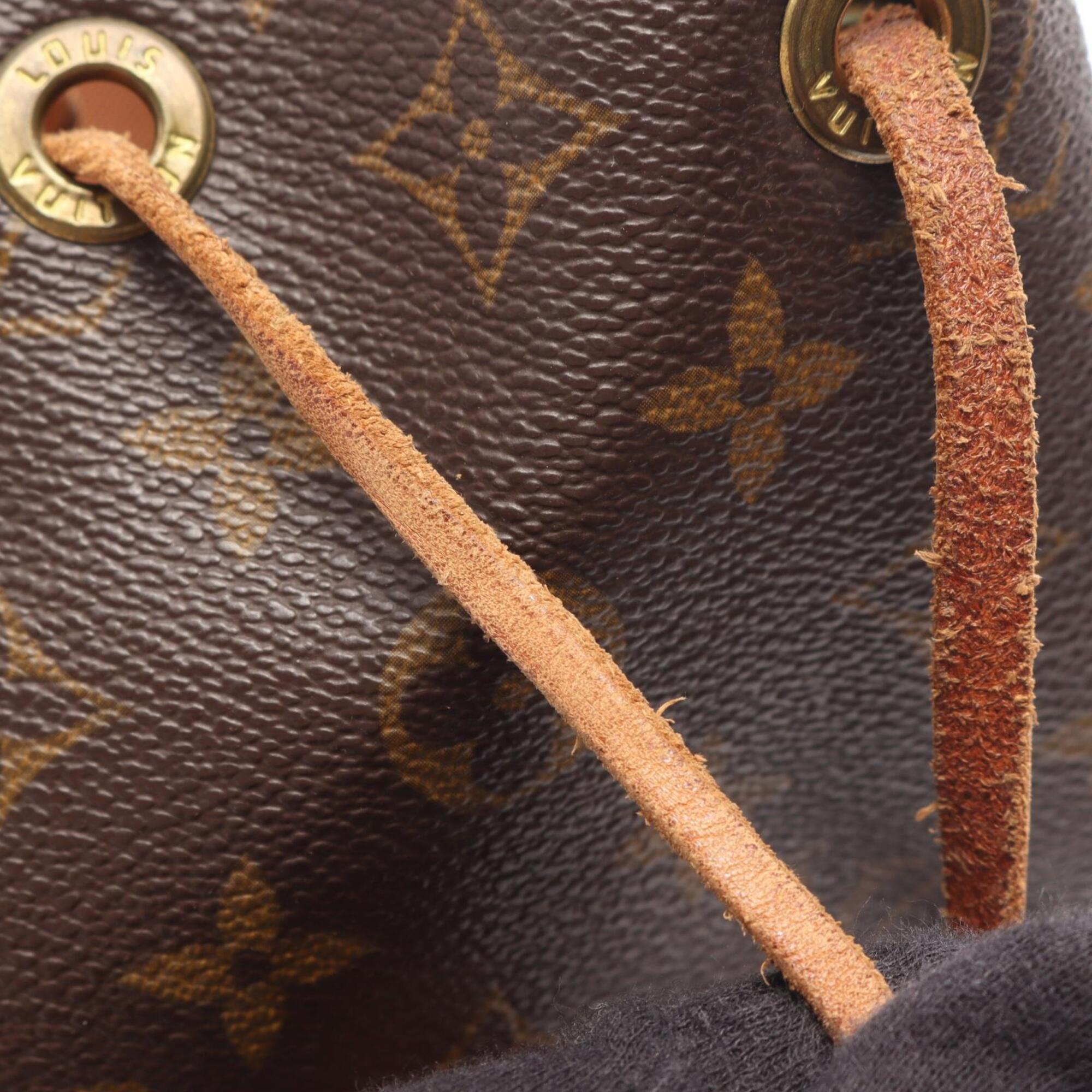 Louis Vuitton Brown Coated Canvas Pvc Monogram Leather Backpack Handbag (Pre-Owned)