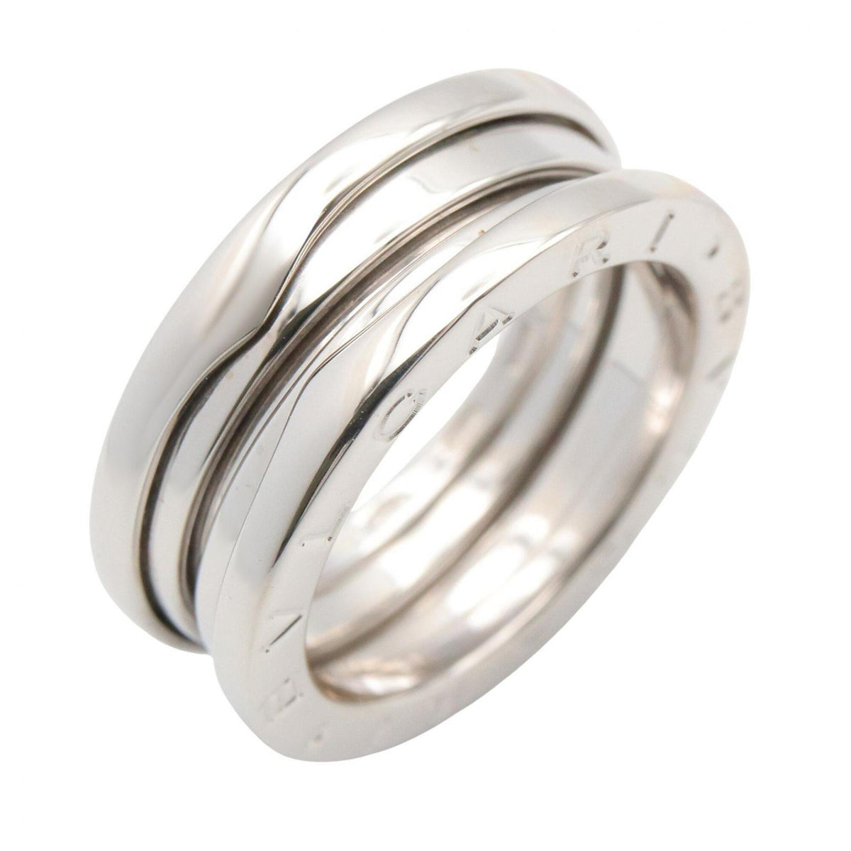 Bvlgari Silver White Gold (18K) Band Ring (Pre-Owned)