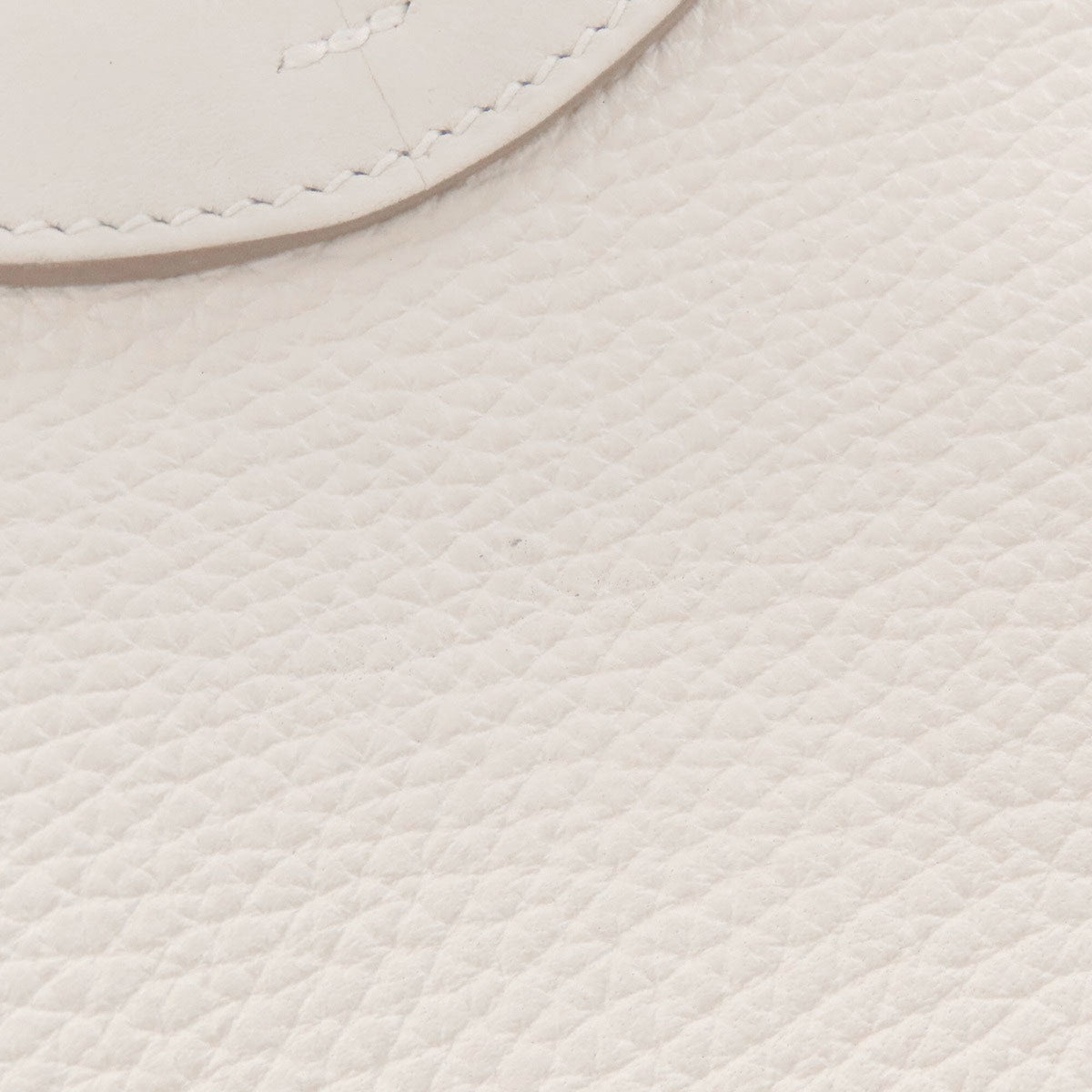 Hermes White Taurillon Clemence Leather Handbag (Pre-Owned)