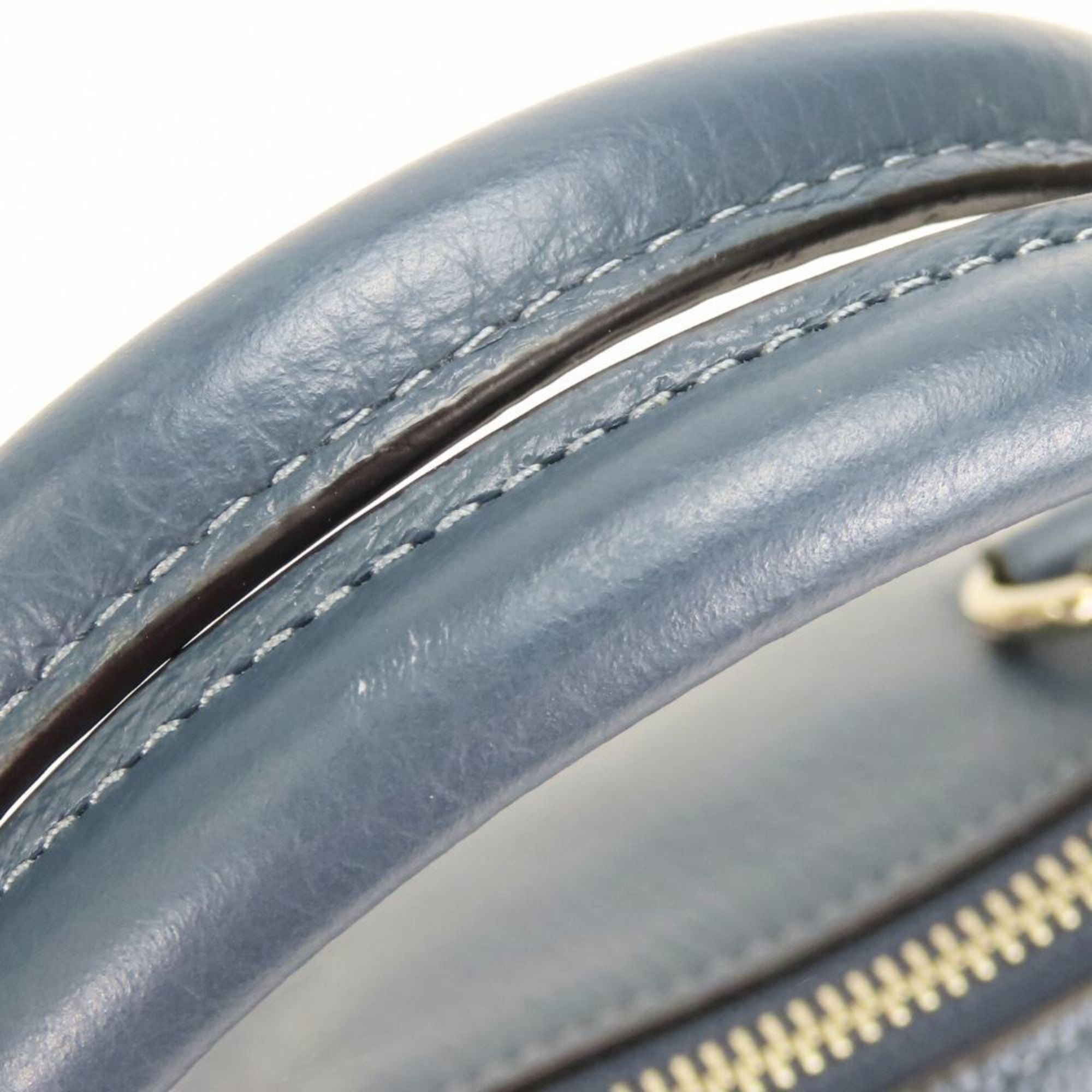 Coach Blue Leather Handbag (Pre-Owned)