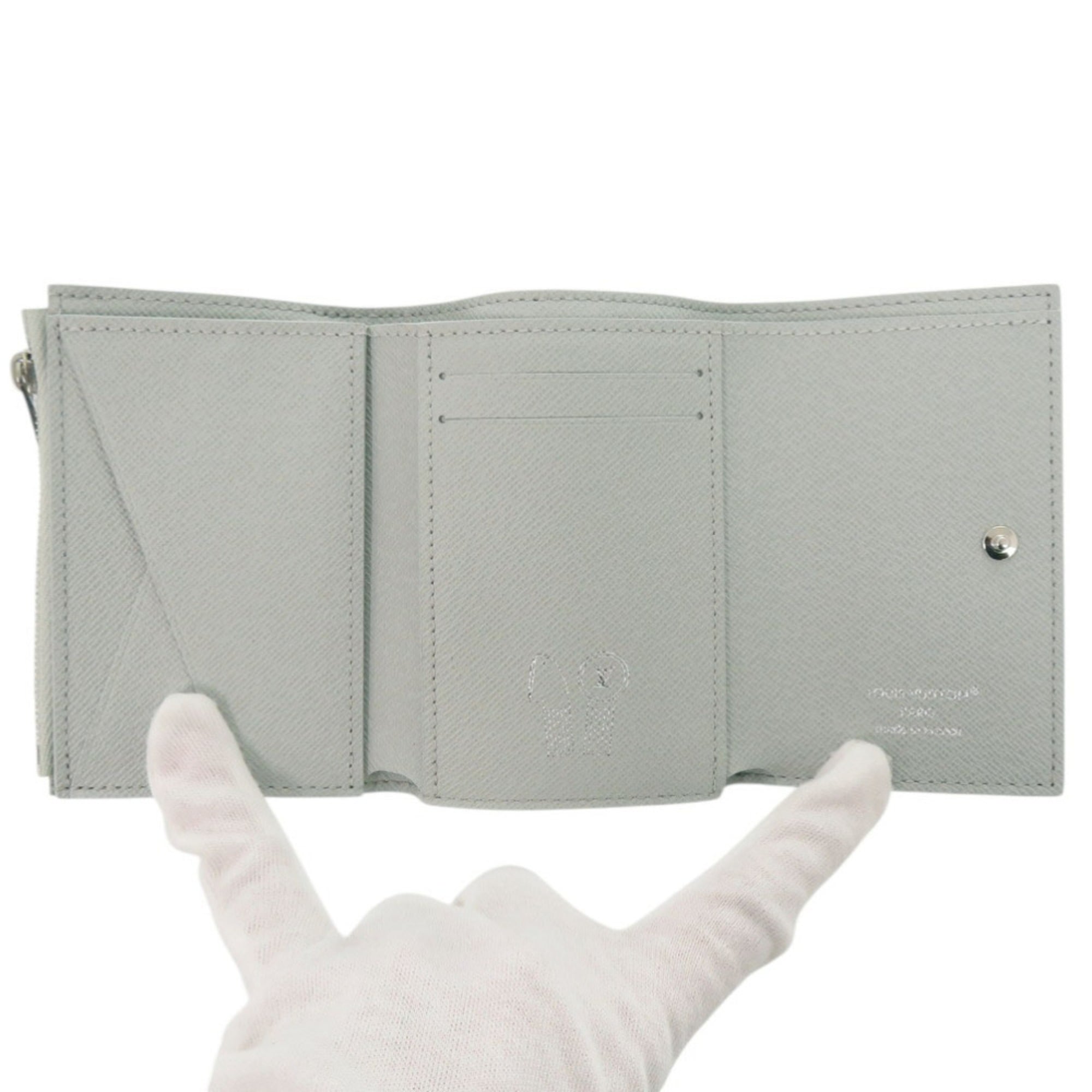 Louis Vuitton Gray Monogram Wallet (Tri-Fold) (Pre-Owned)