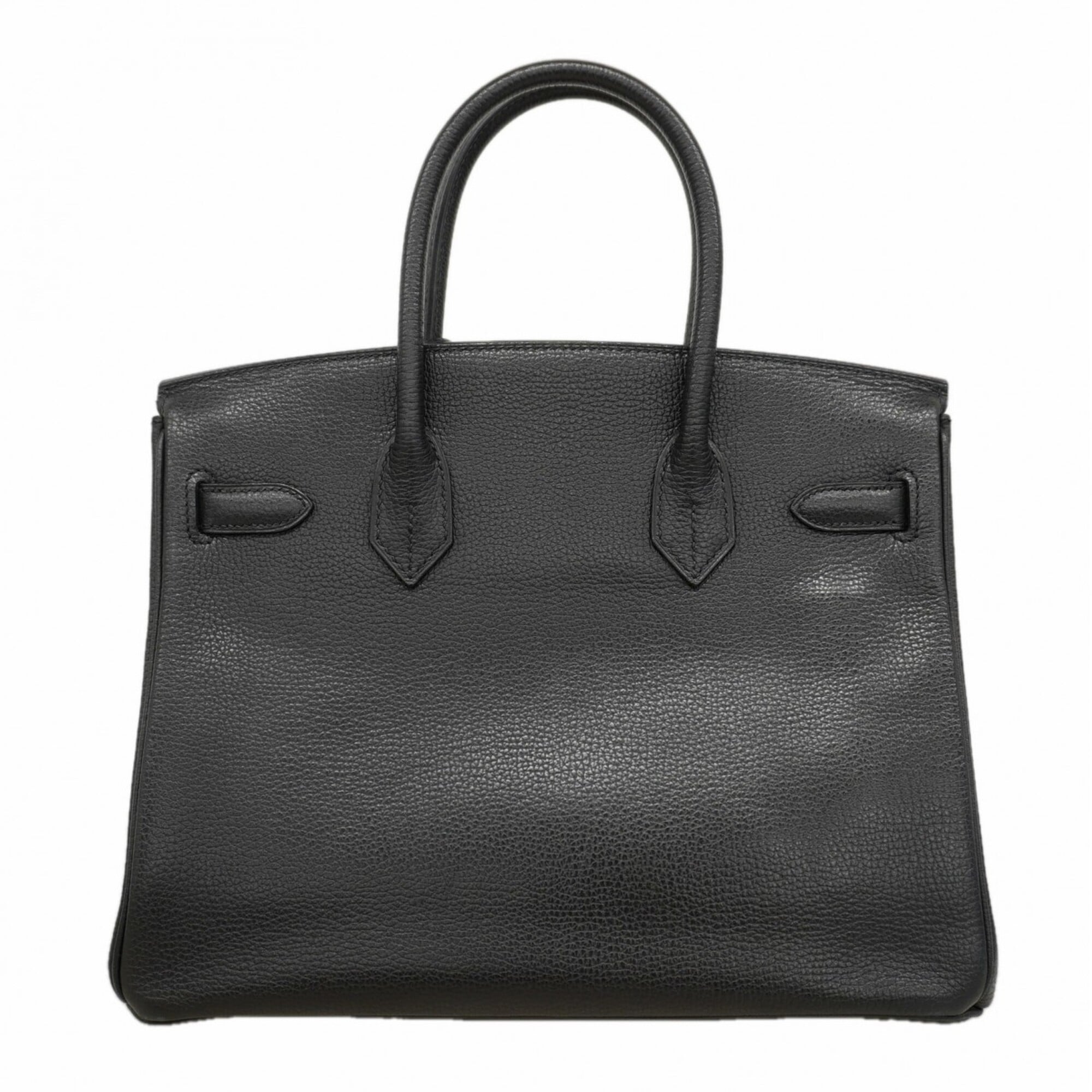 Hermes Black Togo Leather Handbag (Pre-Owned)
