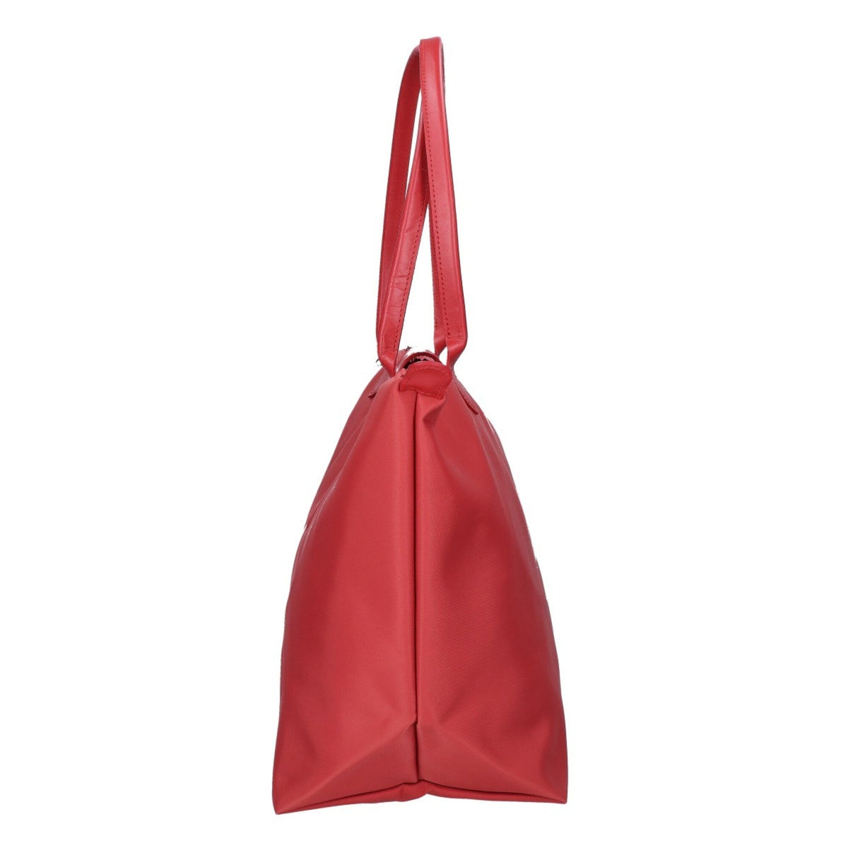 Longchamp Red Color Nylon Tote Bag (Pre-Owned)
