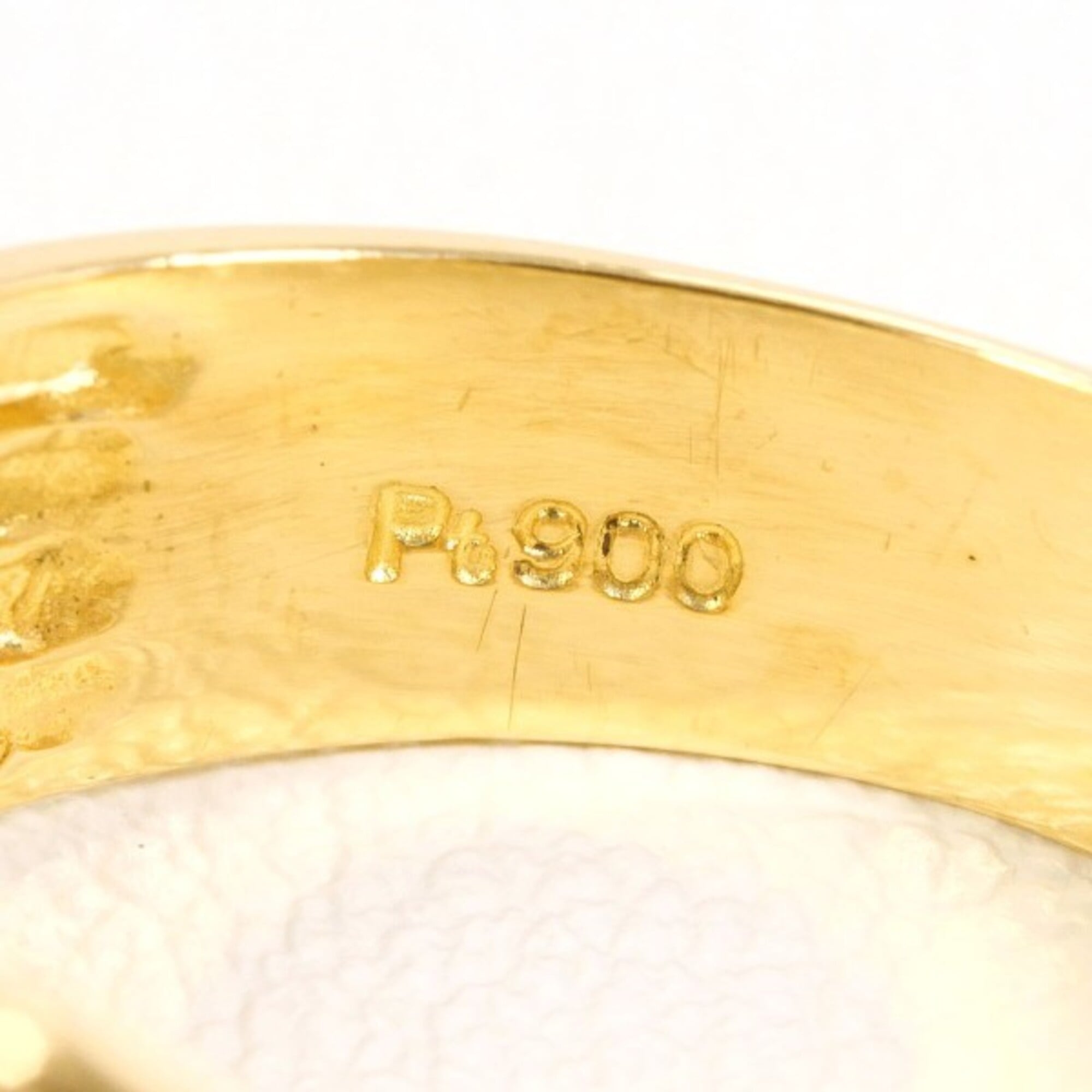 Unbranded Platinum Yellow Gold Yellow Gold (18K) Platinum 900 Band Ring (Pre-Owned)