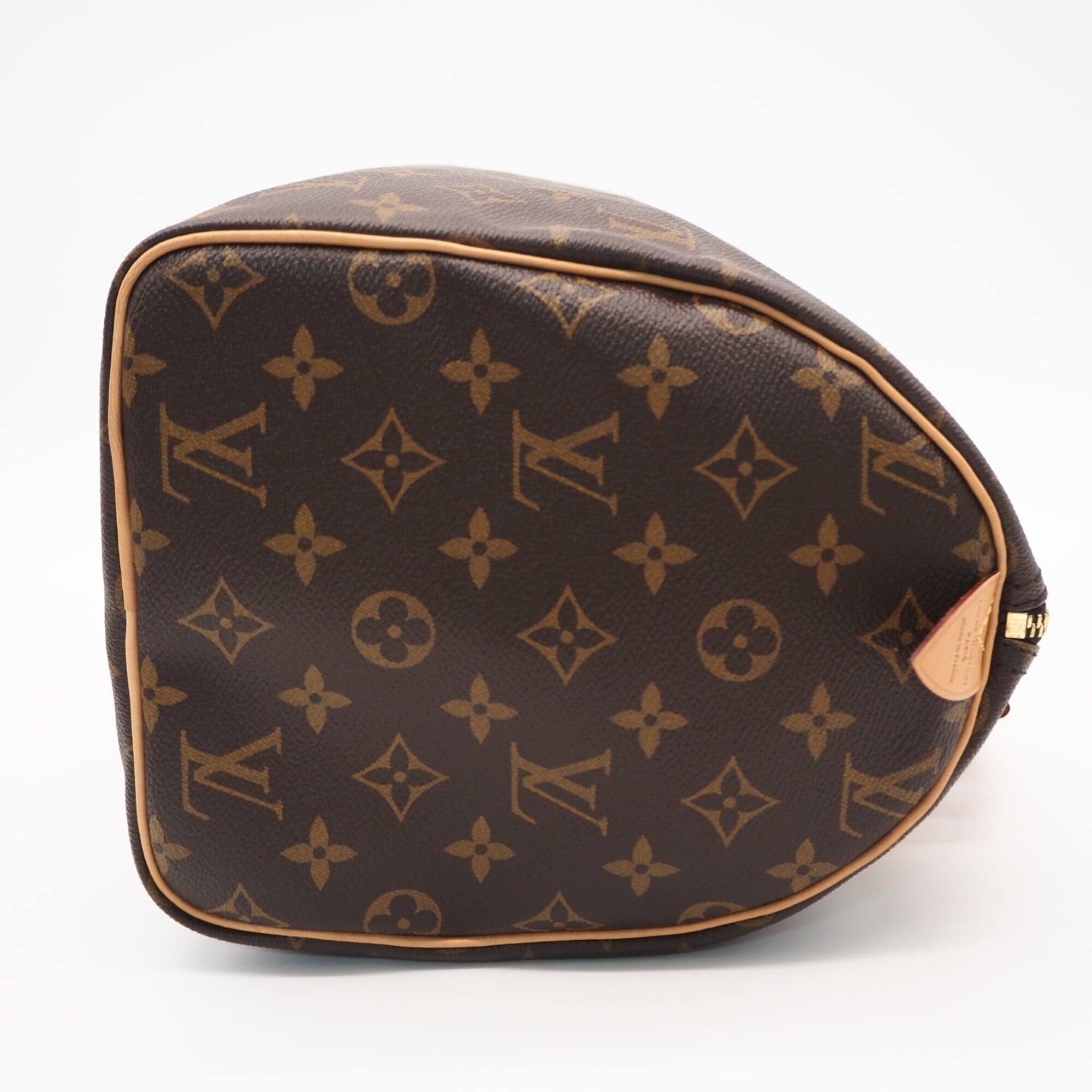 Louis Vuitton Beige Brown Coated Canvas Handbag (Pre-Owned)