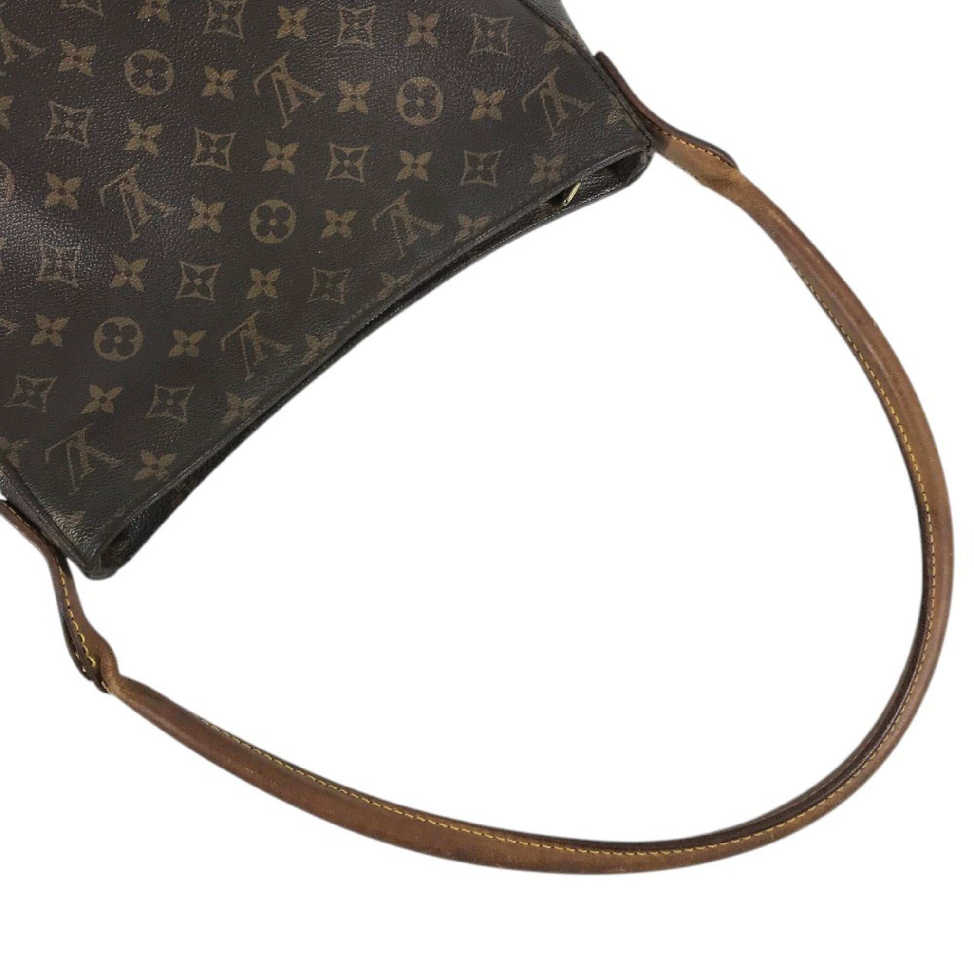 Louis Vuitton Brown Monogram Canvas Handbag Shoulder Bag (Pre-Owned)