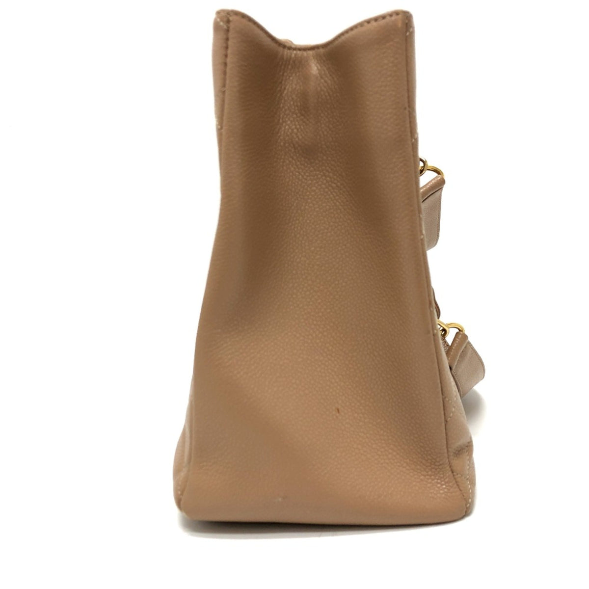 Chanel Beige Leather Shoulder Bag (Pre-Owned)