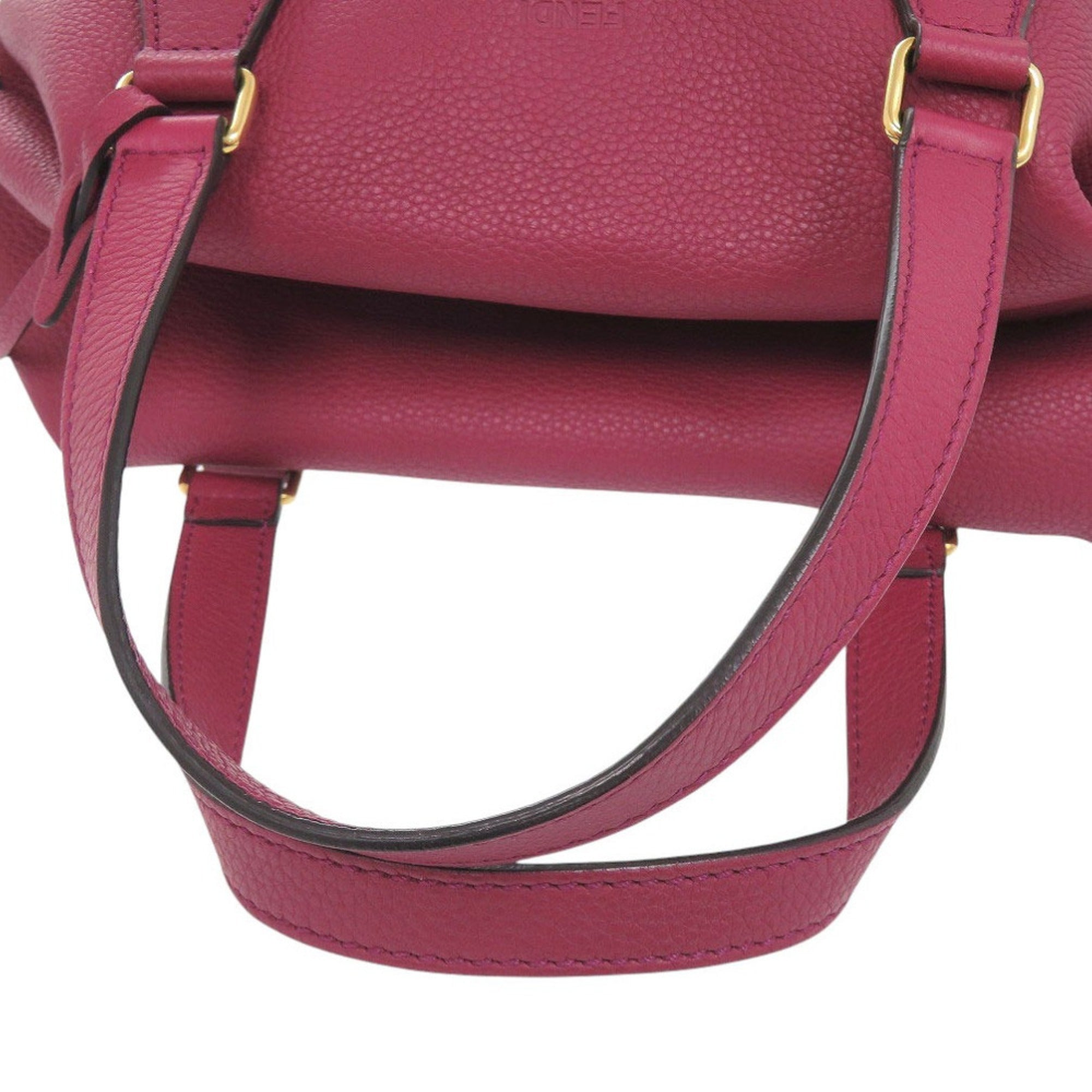 Fendi Pink Leather Handbag (Pre-Owned)