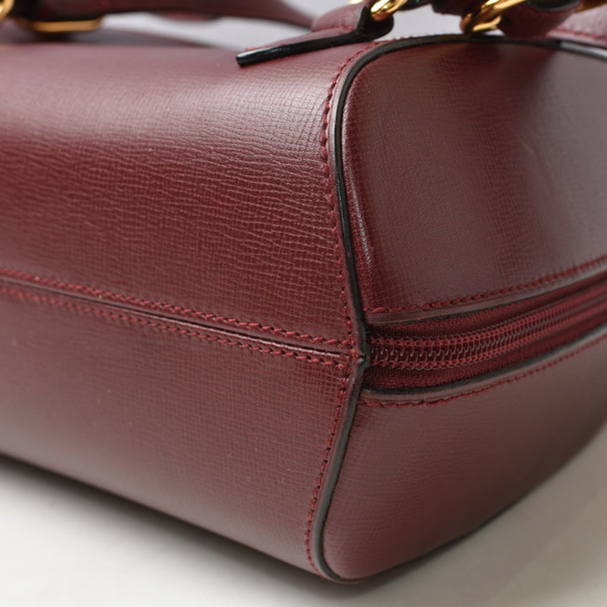 Cartier Bordeaux Leather Backpack (Pre-Owned)