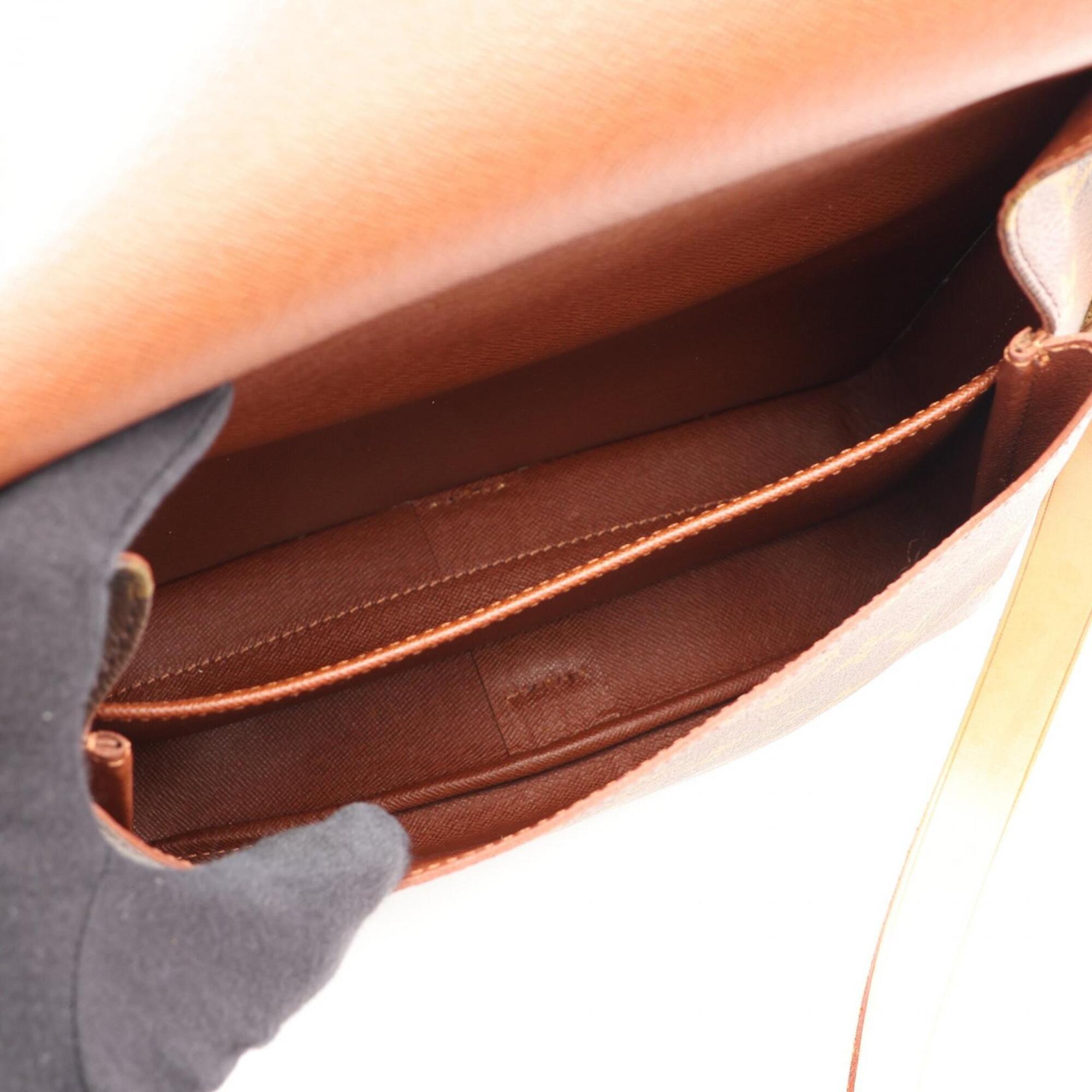 Louis Vuitton Brown Coated Canvas Pvc Monogram Leather Handbag Shoulder Bag (Pre-Owned)