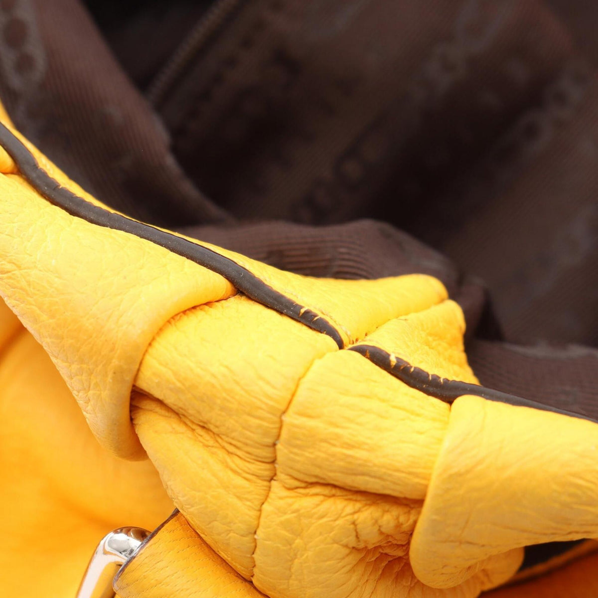 Celine Yellow Leather Handbag (Pre-Owned)