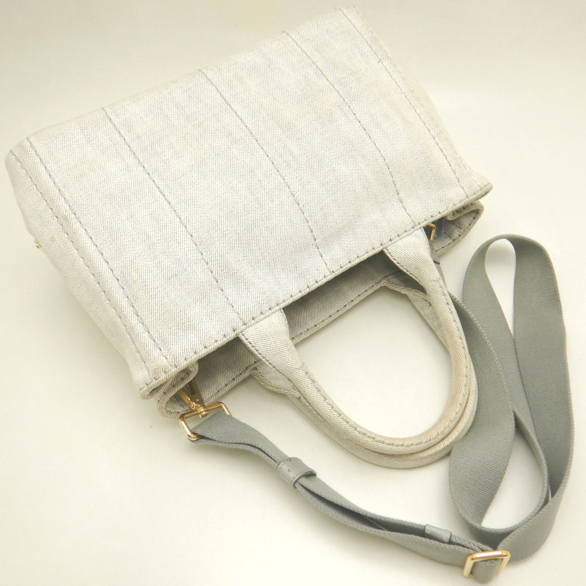 Prada Canapa Bianco Canapa Tote Bag (Pre-Owned)