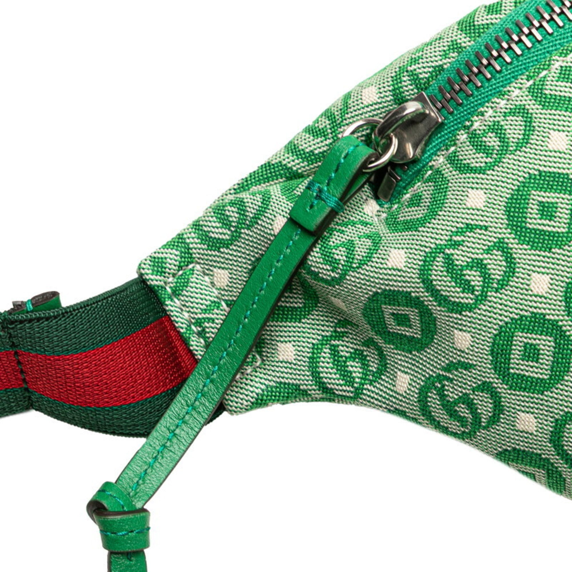 Gucci Green Canvas Fanny Pack (Pre-Owned)
