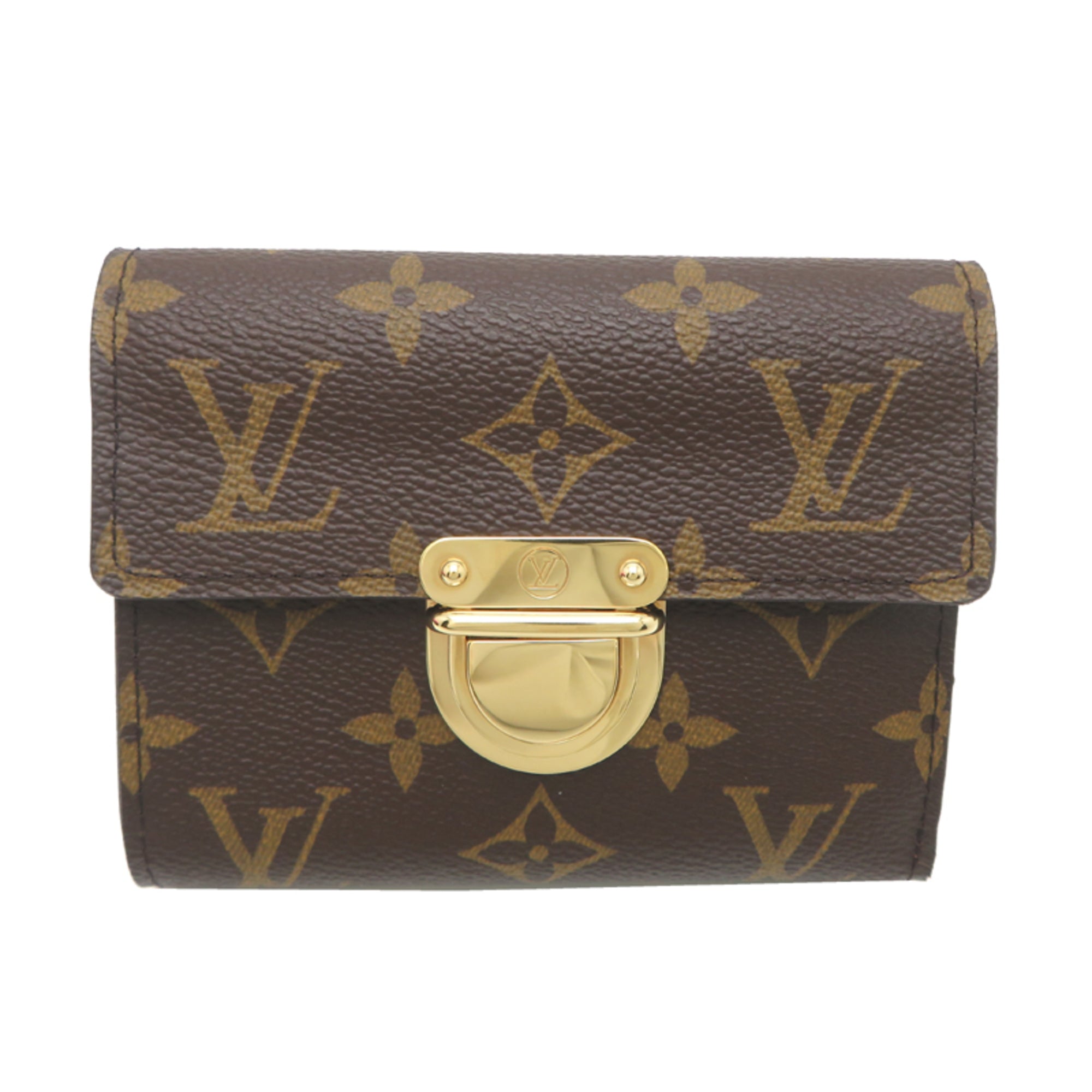 Louis Vuitton Brown Monogram Wallet (Tri-Fold) (Pre-Owned)