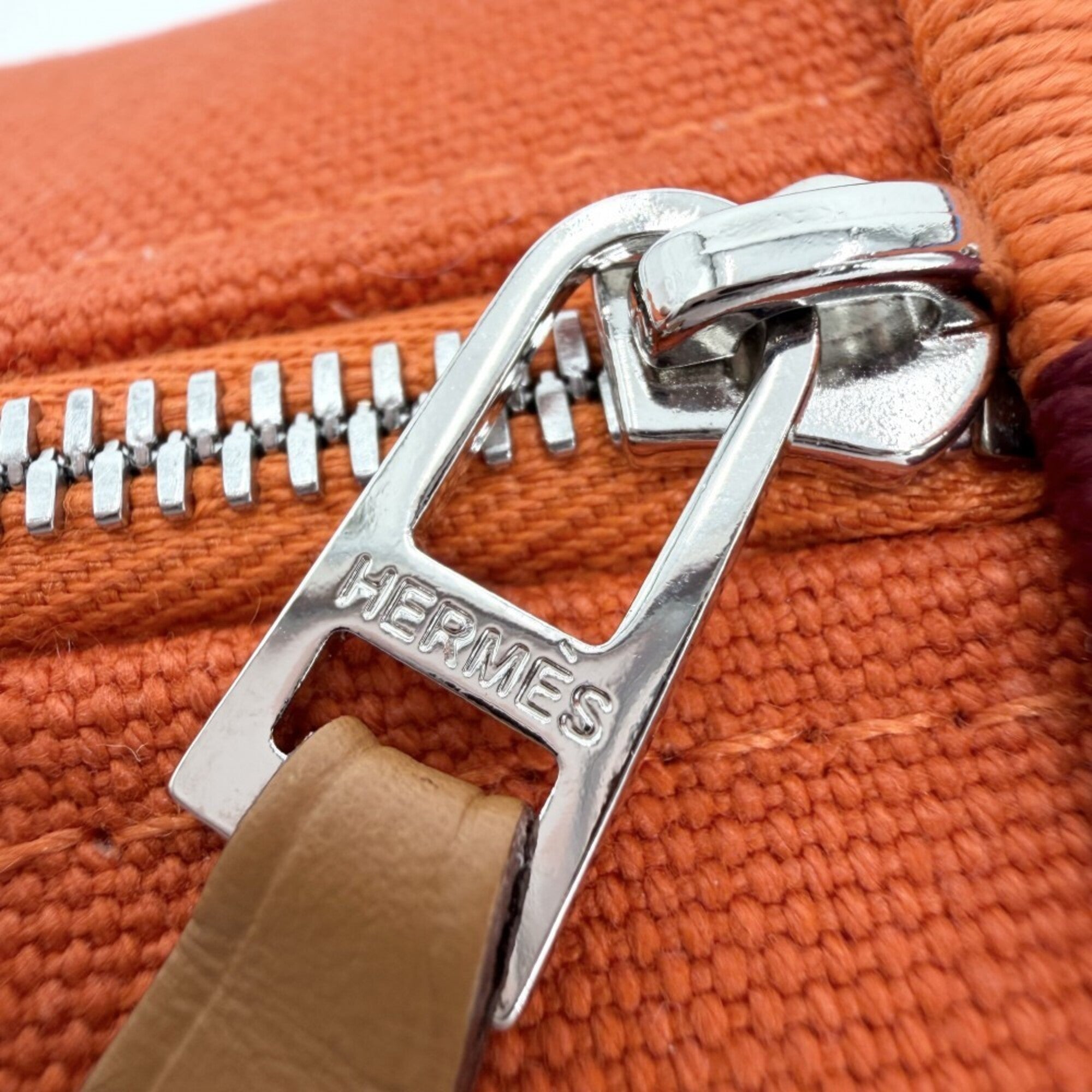 Hermes Orange Cotton Handbag Pouch (Pre-Owned)