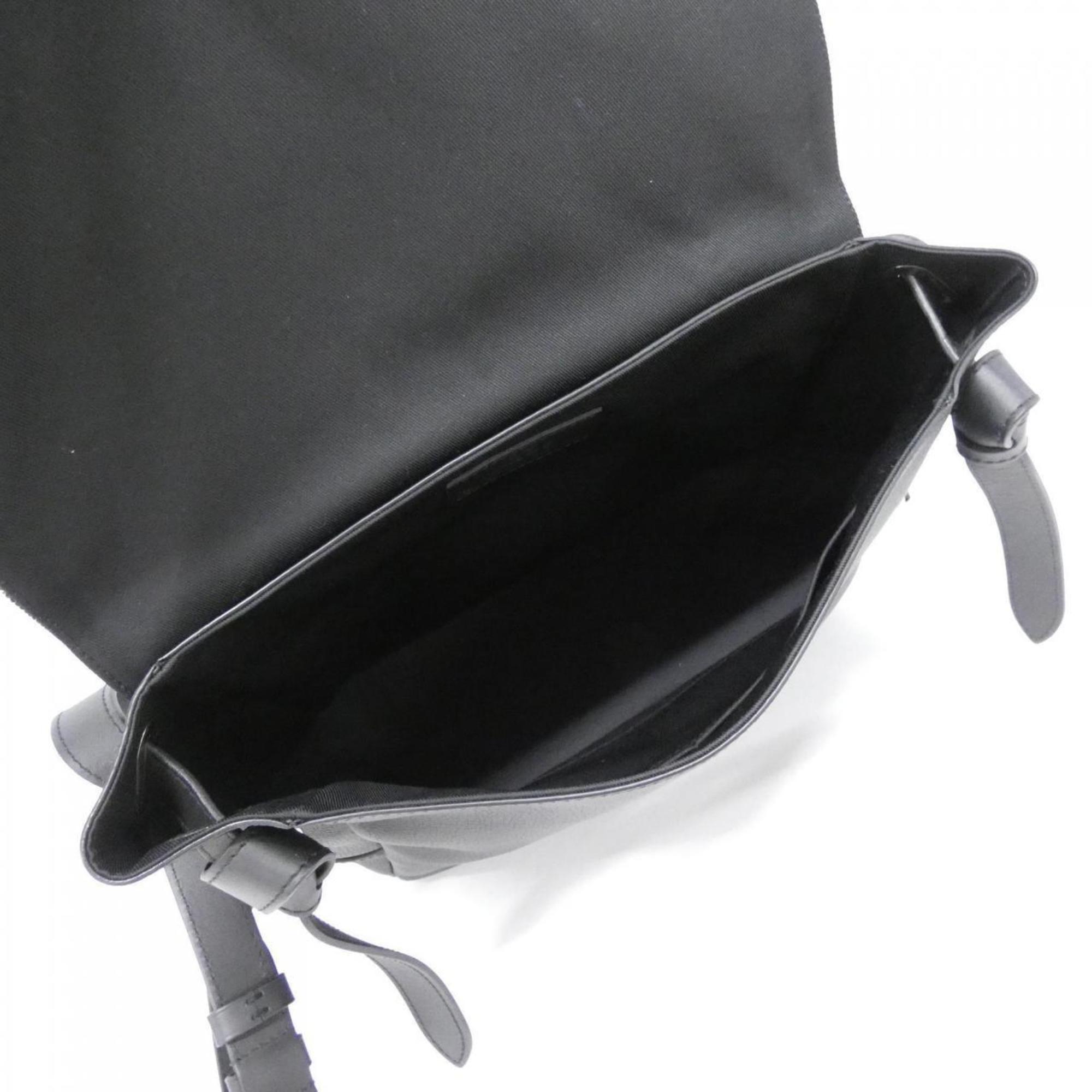 Louis Vuitton Black Denim Leather Shoulder Bag (Pre-Owned)