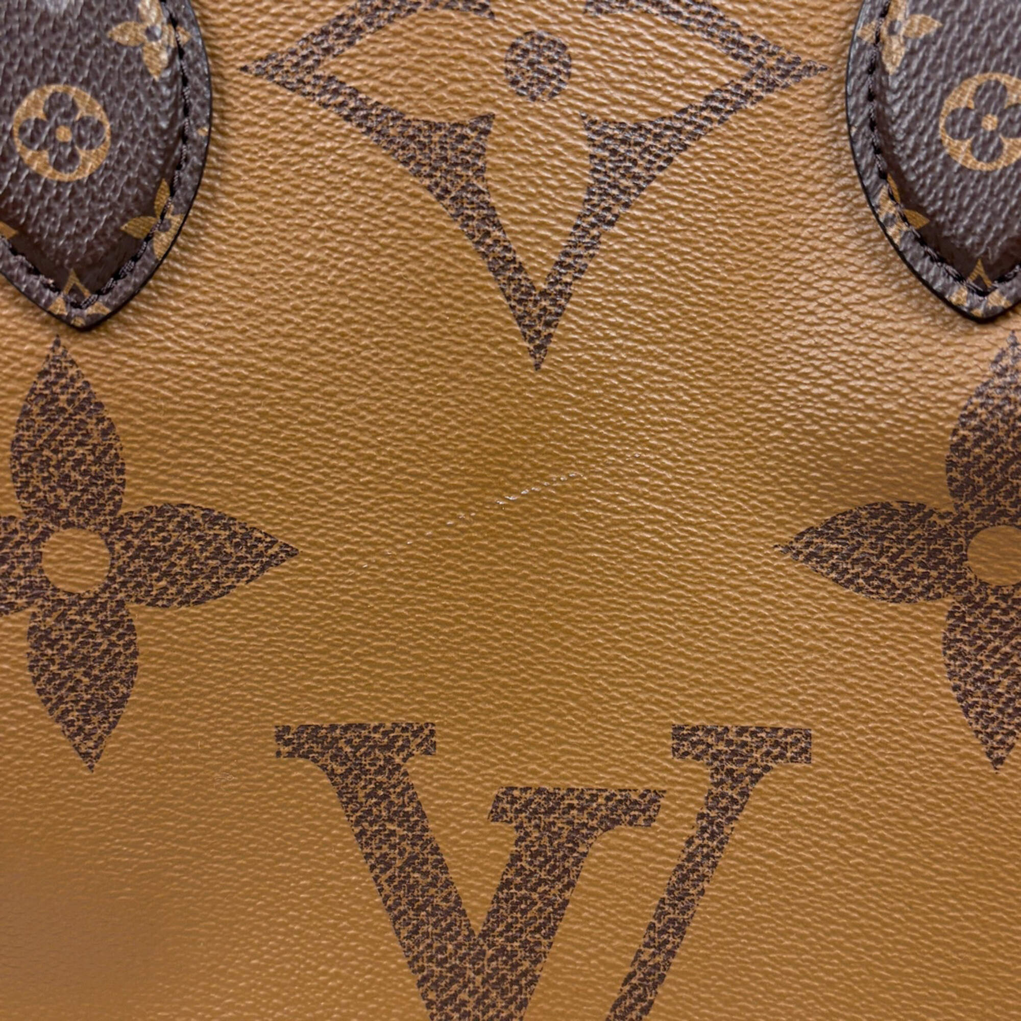 Louis Vuitton Brown Monogram Reverse Tote Bag (Pre-Owned)