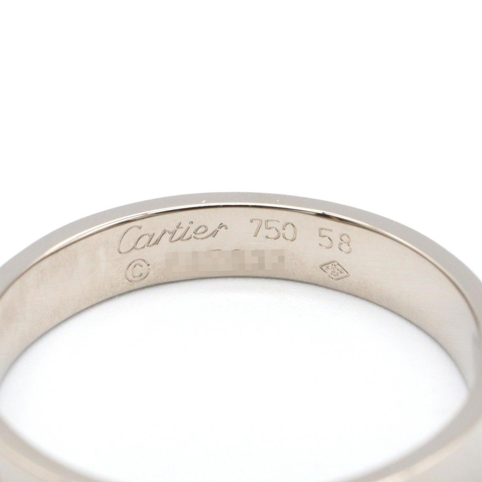 Cartier Silver White Gold (18K) Band Ring (Pre-Owned)
