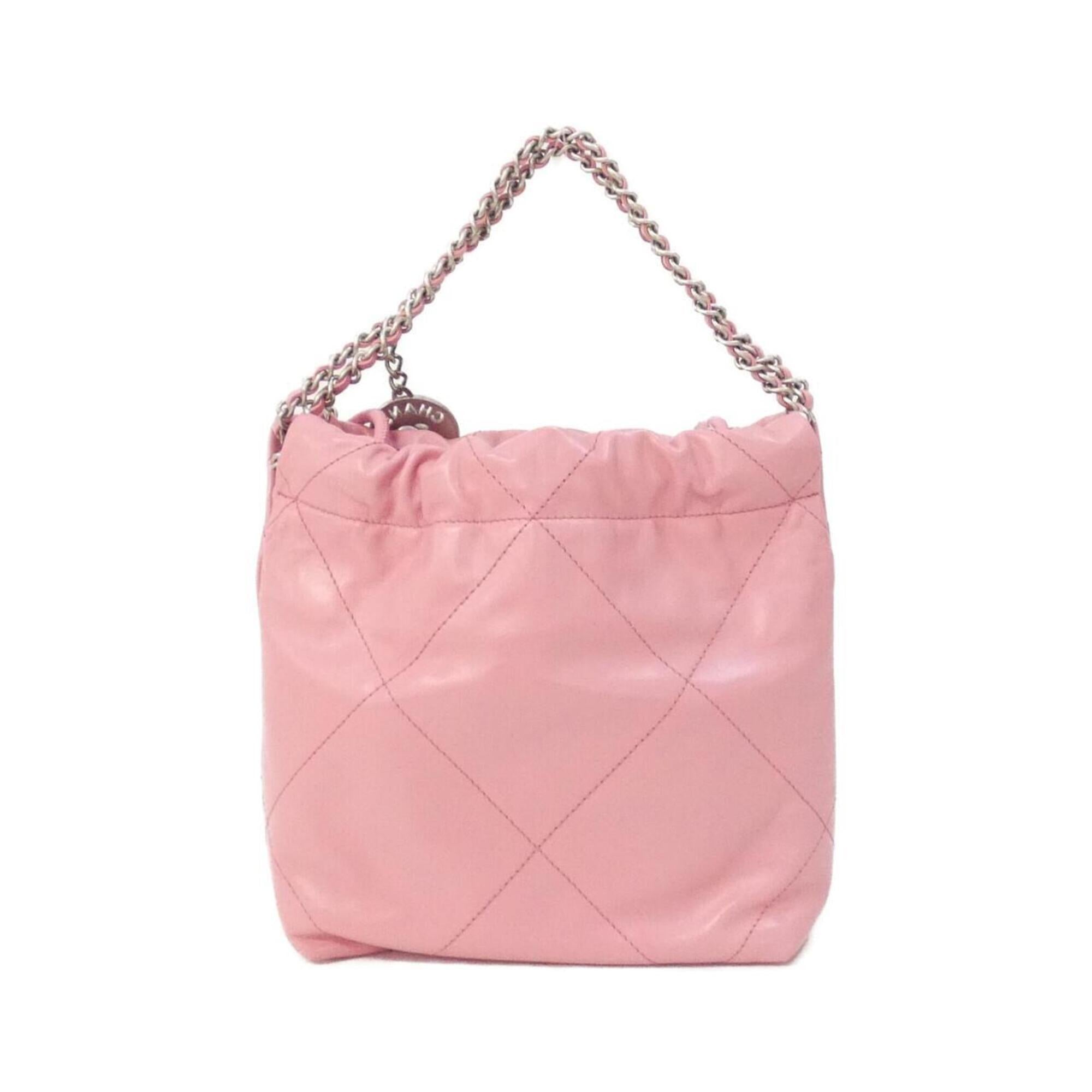 Chanel Pink Leather Handbag (Pre-Owned)