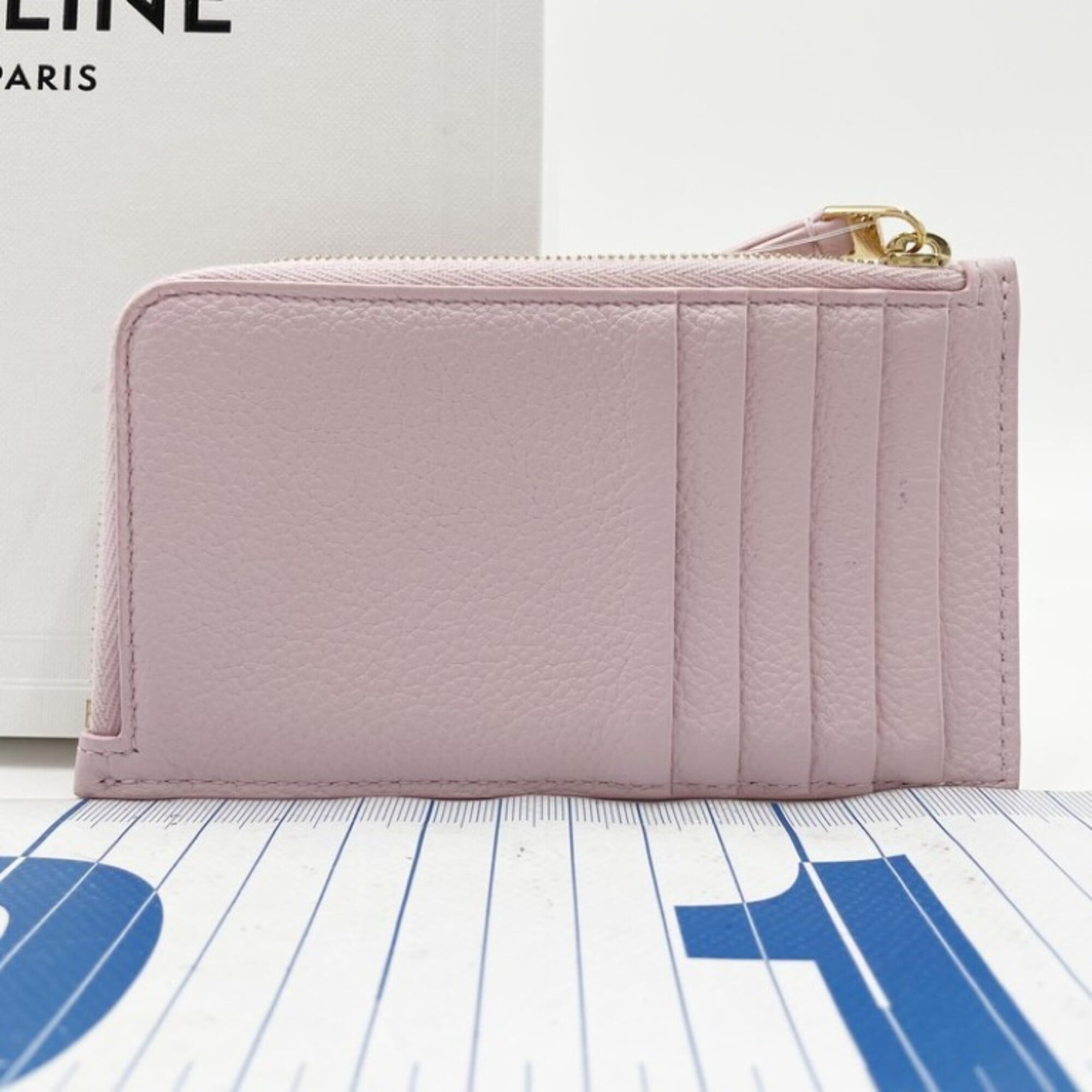 Celine Pink Leather Coin Purse/Coin Case (Pre-Owned)